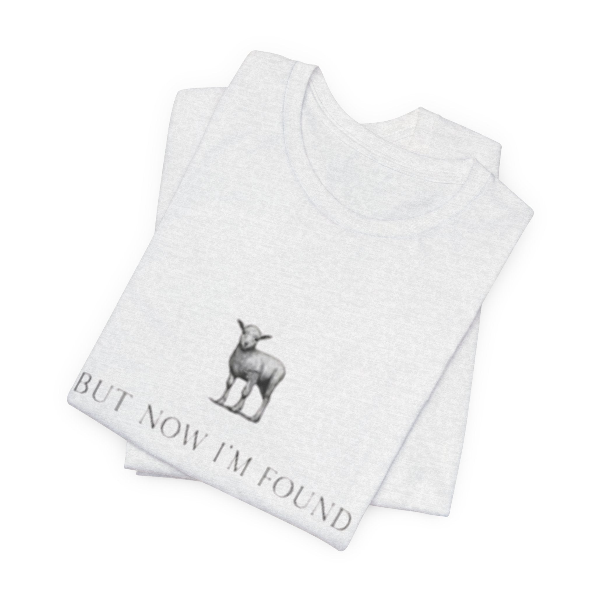 Lamb Illustration with "But Now I'm Found" Tee | christian tee, Jesus shirt, Spiritual shirt,