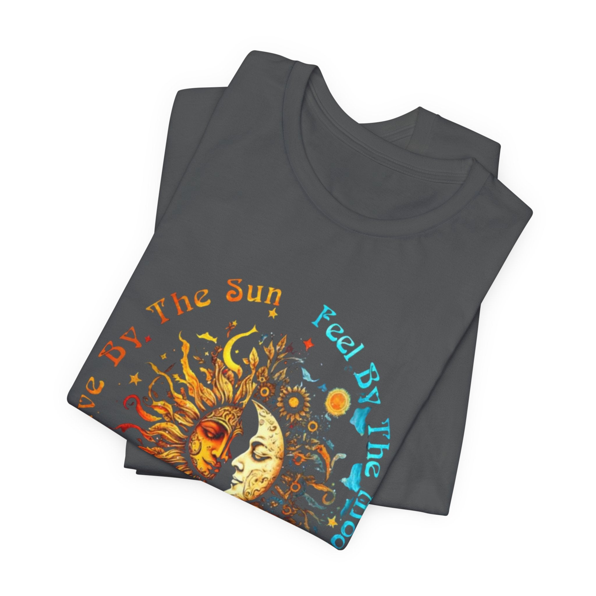 Sun and Moon Graphic Tee: Bohemian Style Unisex Jersey Shirt, Astrological Gift, Festival Wear, Everyday Casual, Celestial Tee