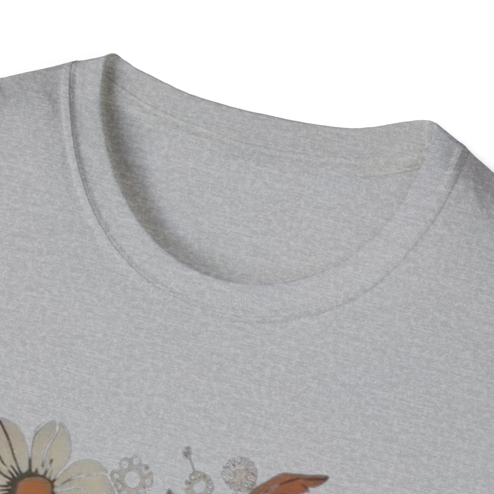 Botanical T-Shirt, Floral Tee, Lover Tee, Gift for Cat Owners, Nature-Inspired Apparel, Cute Animal Shirt, Casual Wardrobe Essential