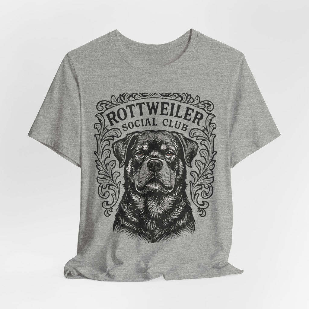 Rottweiler Social Club Tee - Unisex Jersey Short Sleeve T-Shirt for Dog Lovers, Casual Wear, Gift for Pet Owners, Dog Themed Apparel, [...]