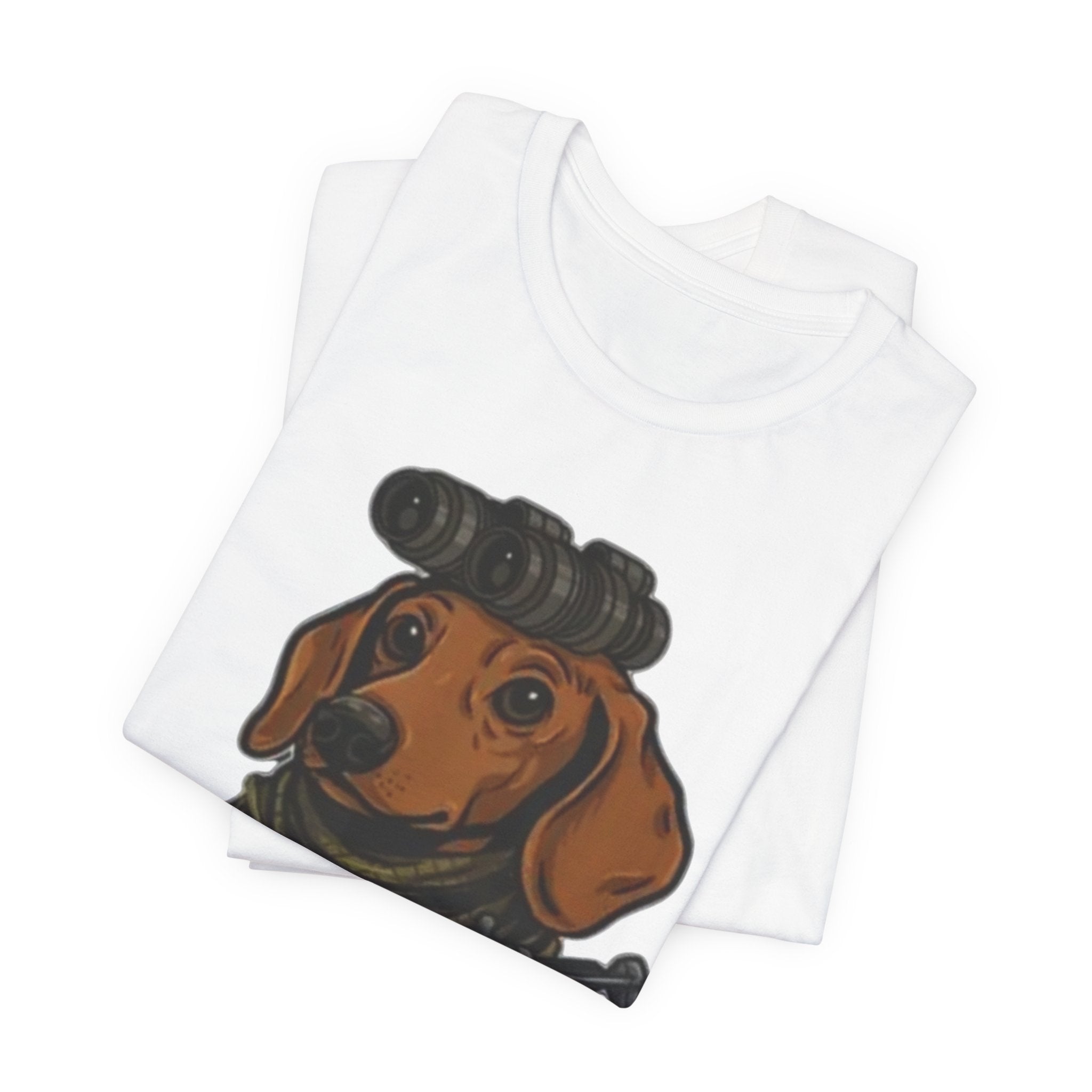 Dachshund Tactical Tee — Cute Sniper Dog Graphic T-Shirt