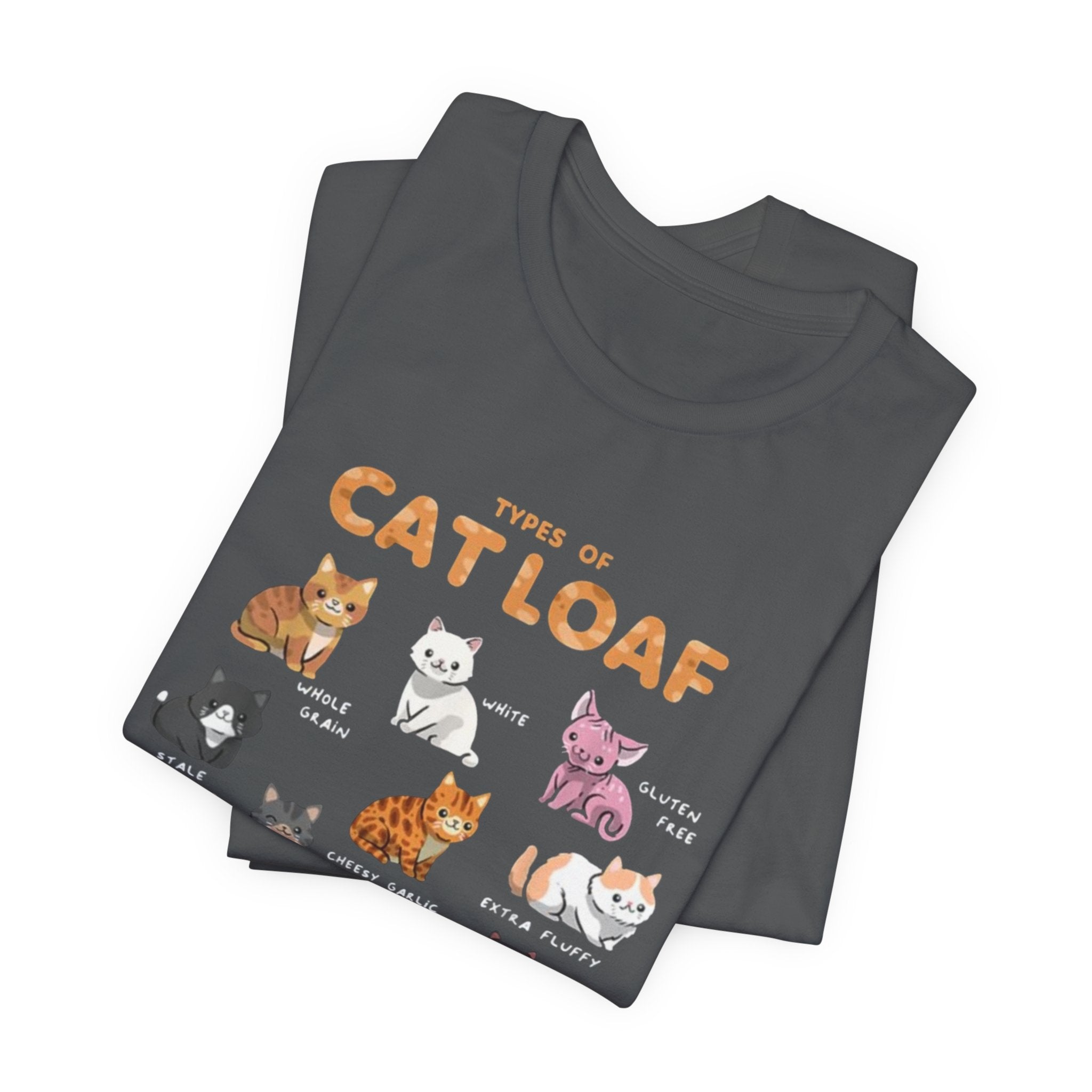 Types of Cat Loaf T-Shirt | Cute Cat Pose Illustration, Cat Lover Tee