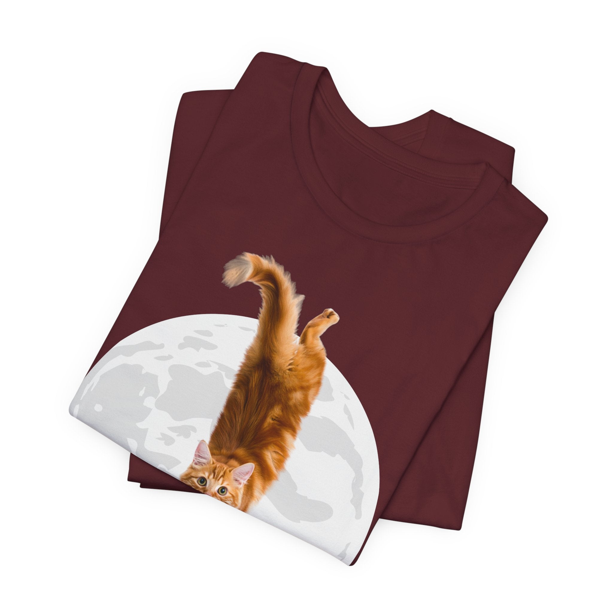 I Understand Cat Moon illustration tee | Ginger Cat, Moon Graphic Shirt