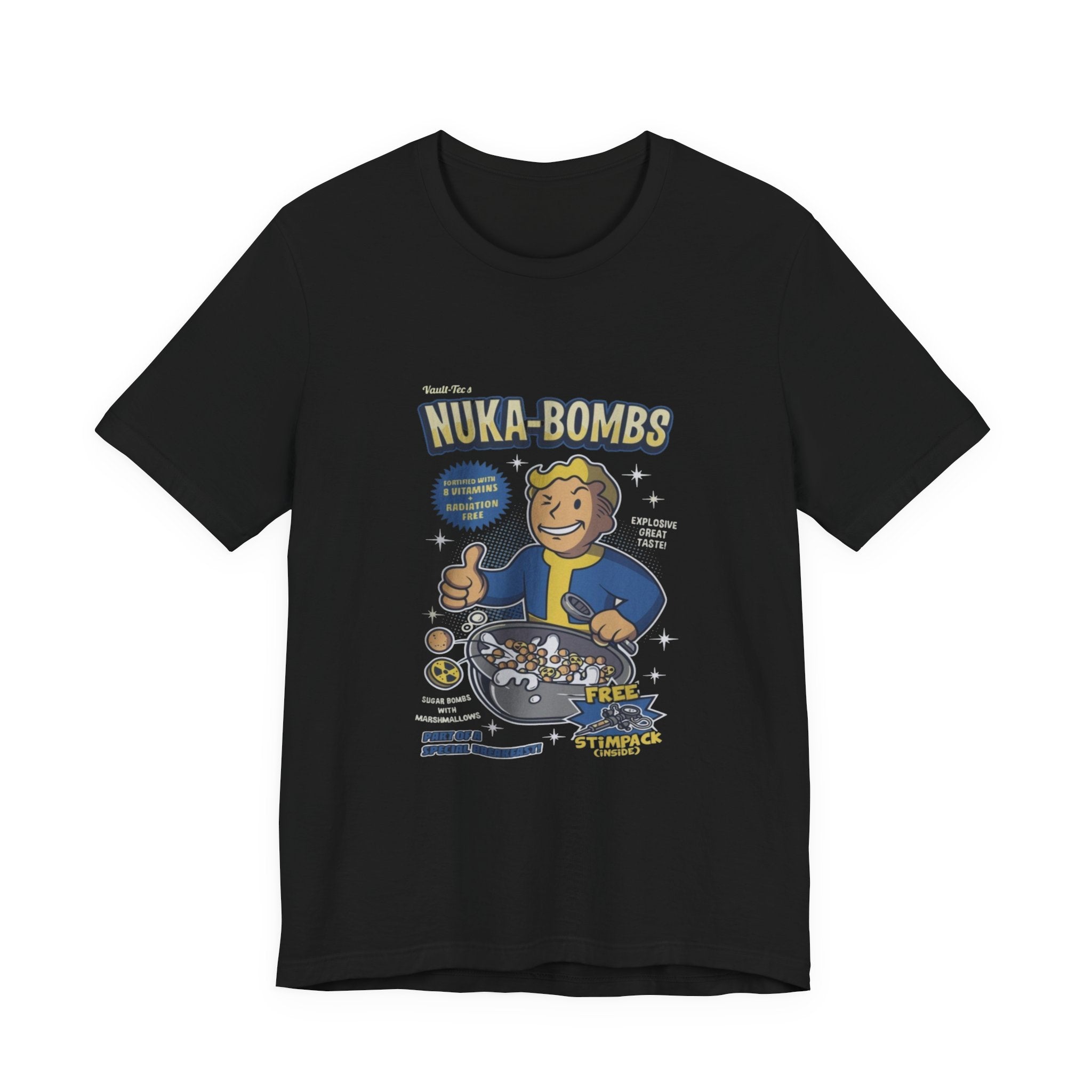 Vault Boy Nuka-Bombs Retro Gamer T‑Shirt, Fallout tee
