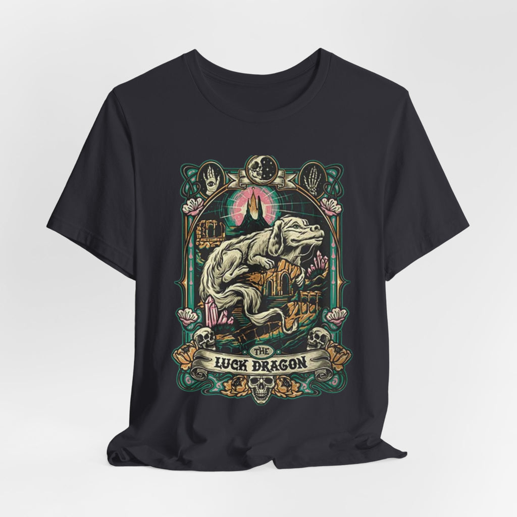 Luck Dragon T-Shirt — Vintage Fantasy Dragon Graphic Tee