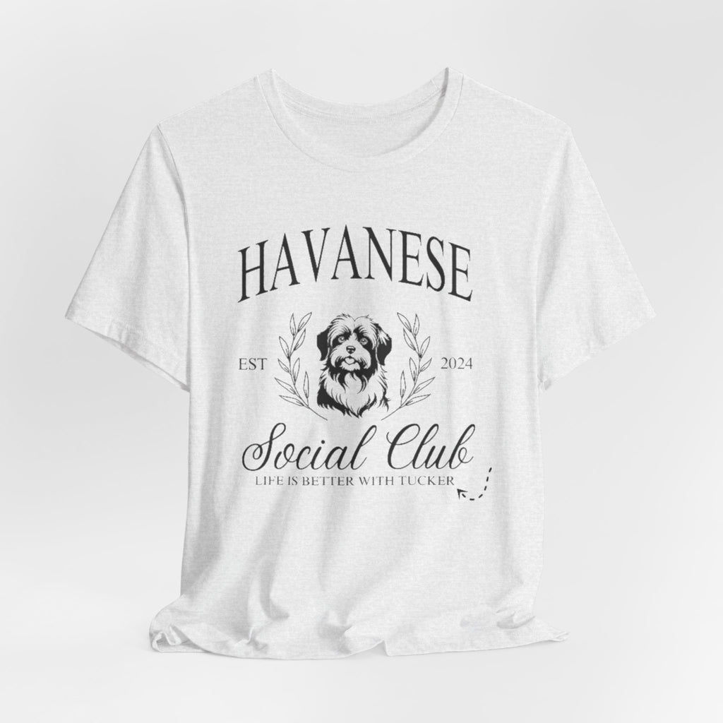 Havanese Social Club Tee, Cute Pet Lover Shirt, Dog Owner Gift, Birthday Gift, Casual Wear