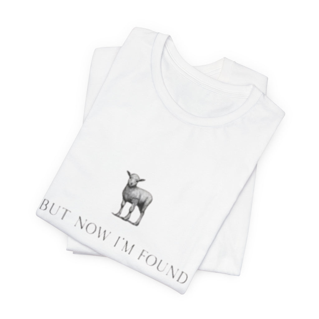 Lamb Illustration with "But Now I'm Found" Tee | christian tee, Jesus shirt, Spiritual shirt,