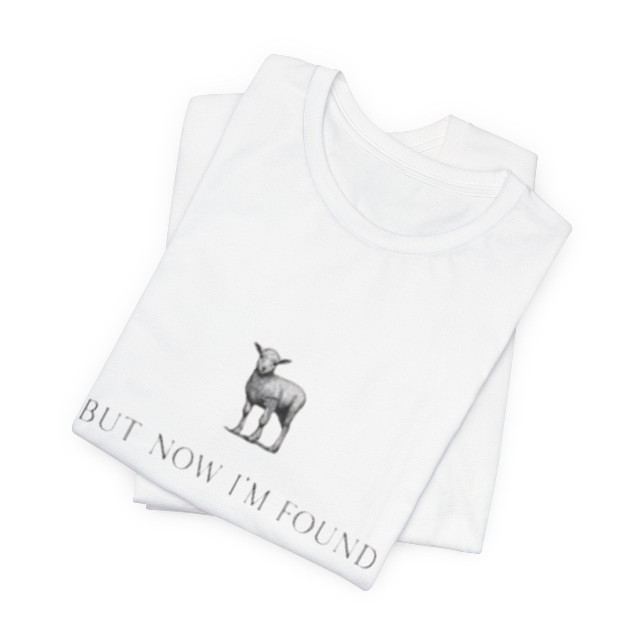Lamb Illustration with "But Now I'm Found" Tee | christian tee, Jesus shirt, Spiritual shirt,