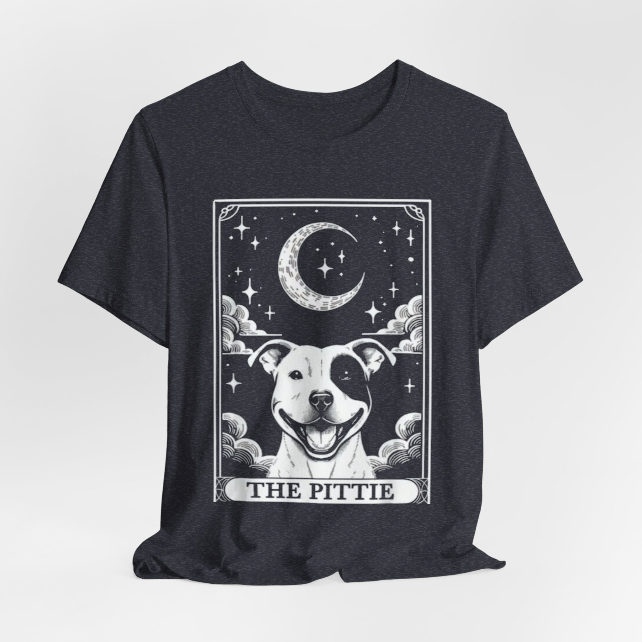 The Pittie Moon Illustration T-Shirt | Pitbull Dog Tee