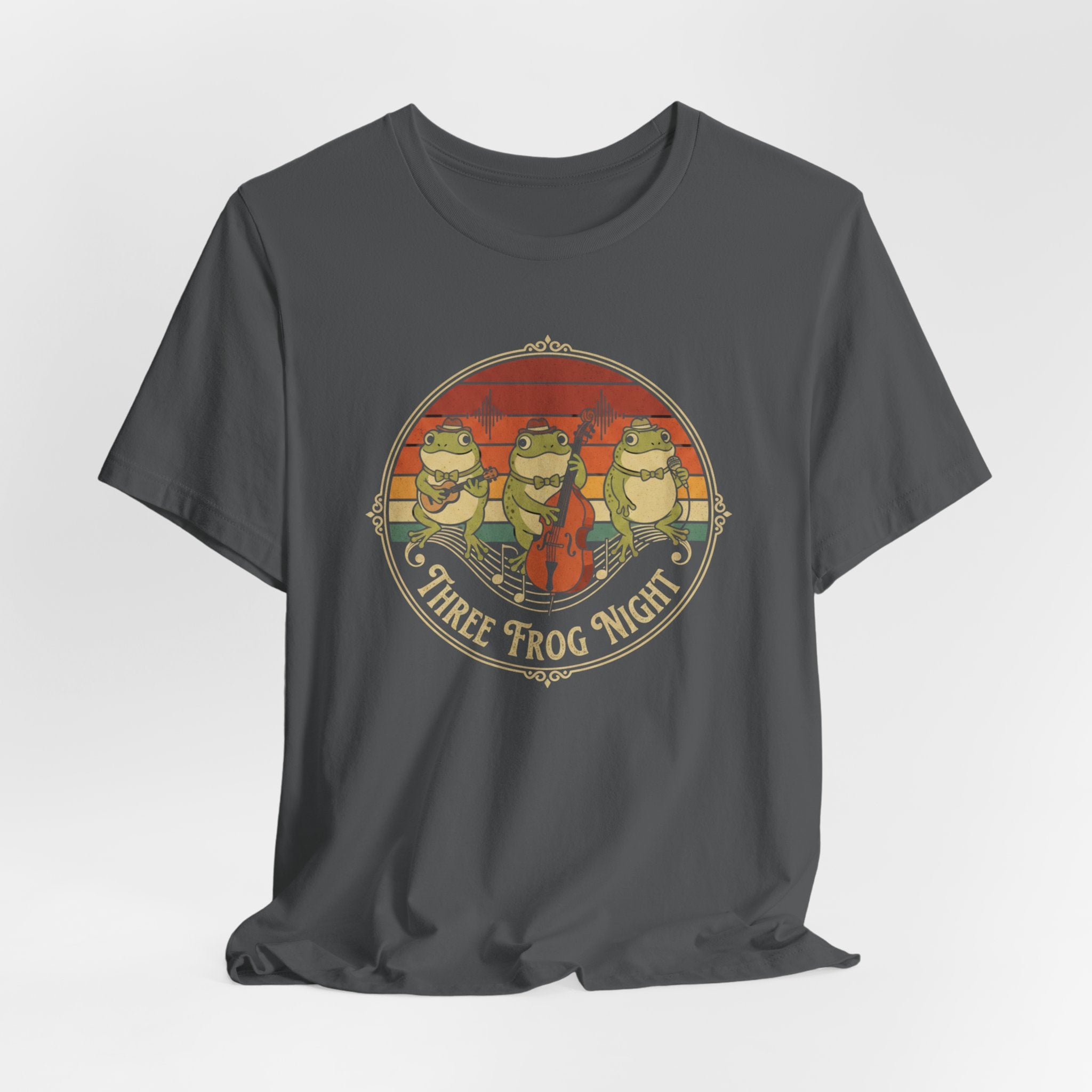 Three Frog Night T-Shirt | Retro Frog Band Graphic Tee