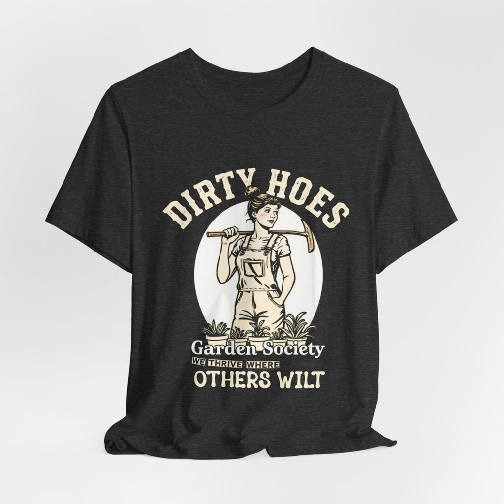 Dirty Hoes gardening Logo Tee | White Short Sleeve Shirt