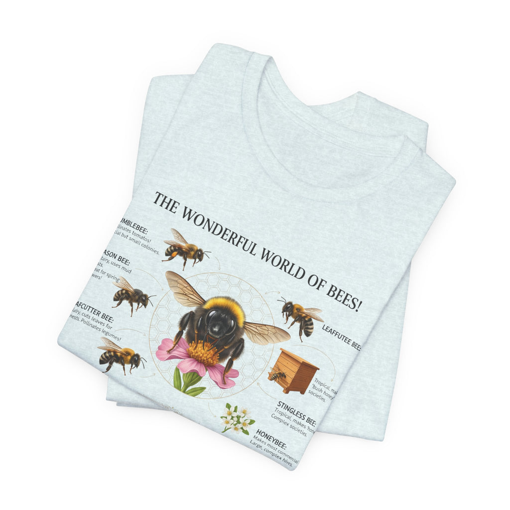 Bees T-Shirt | Bee Anatomy, Honey Jars, Pollinator Diagram