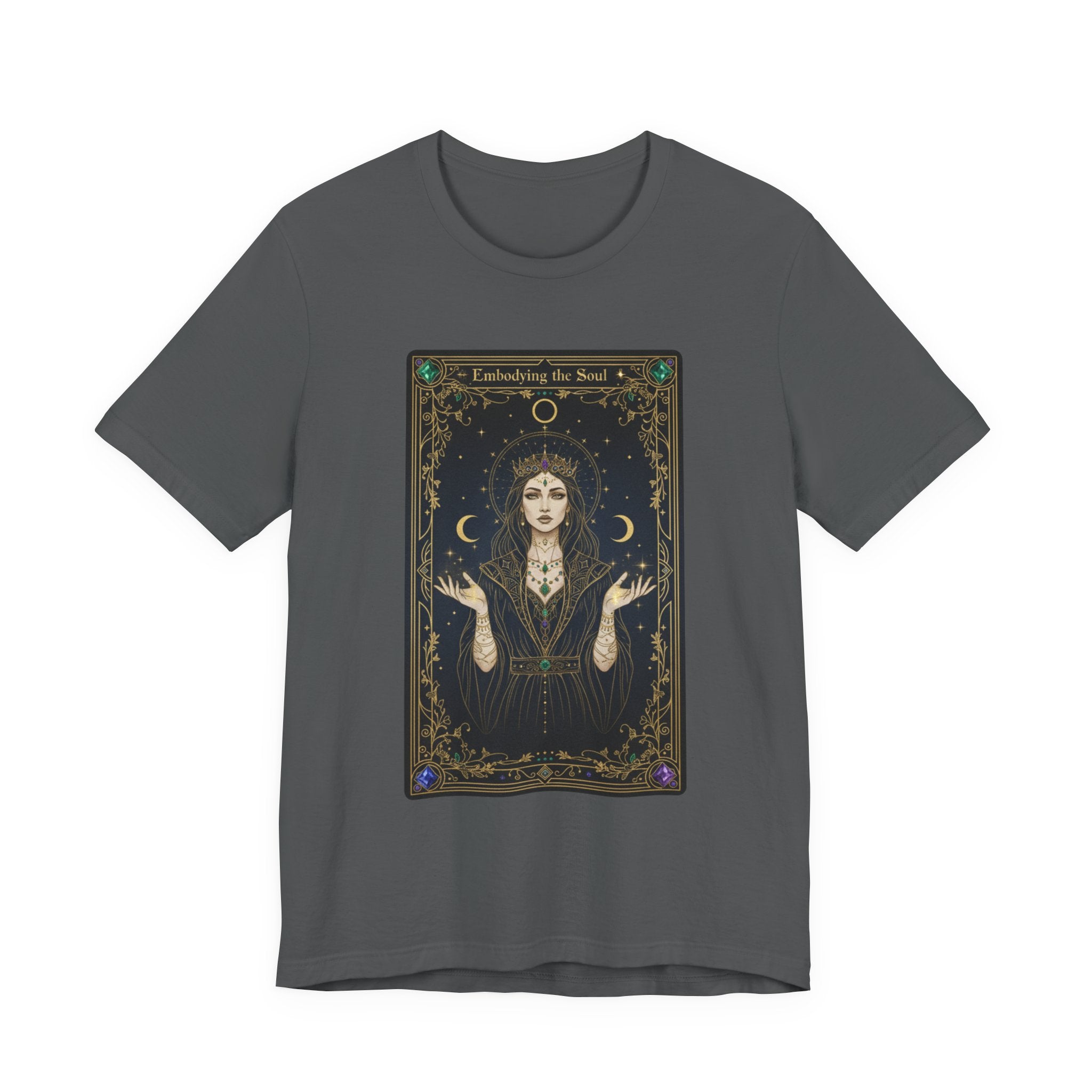 Moon Priestess Tarot Card T-Shirt | modern tarot apparel, classic tarot style