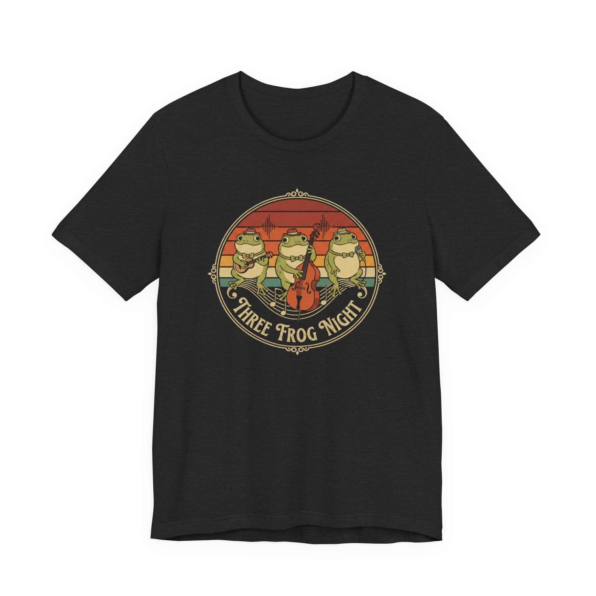 Three Frog Night T-Shirt | Retro Frog Band Graphic Tee