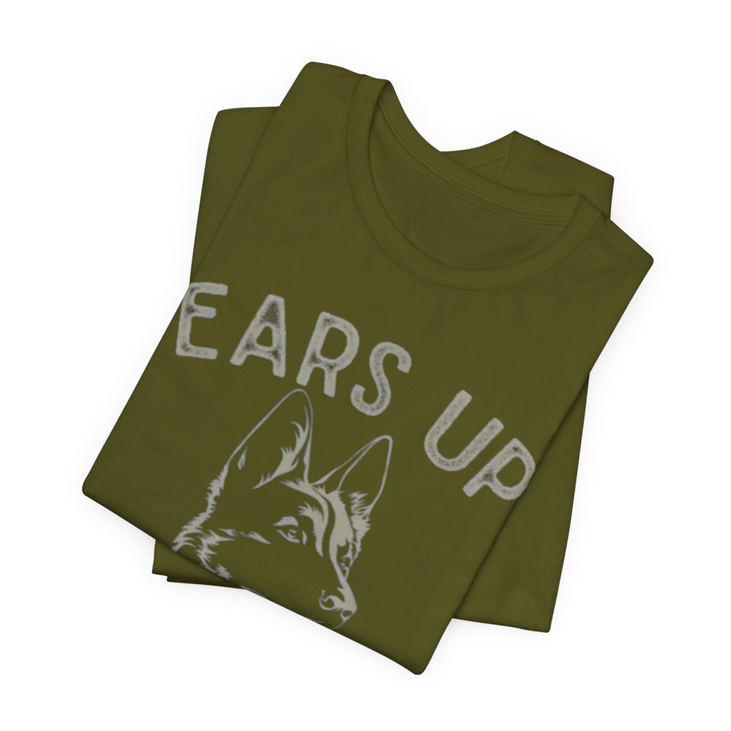 German Shepherd  Ears Up K9 Graphic Tee — "System Armed" German Shepherd Dog Shirt
