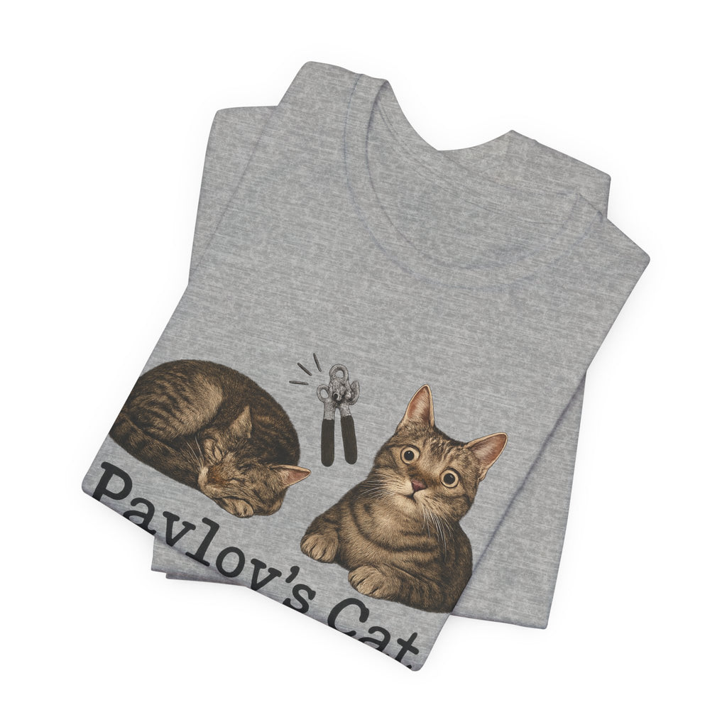 Pavlov's Cat T-Shirt — Funny Psychology Cat Tee for Animal Lovers