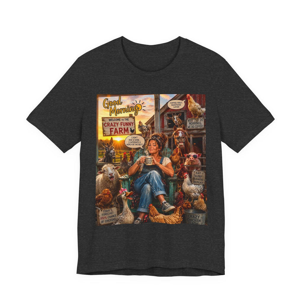 Farm Life T-Shirt — "Crazy Yummy Farm" Vintage Animal Graphic Tee