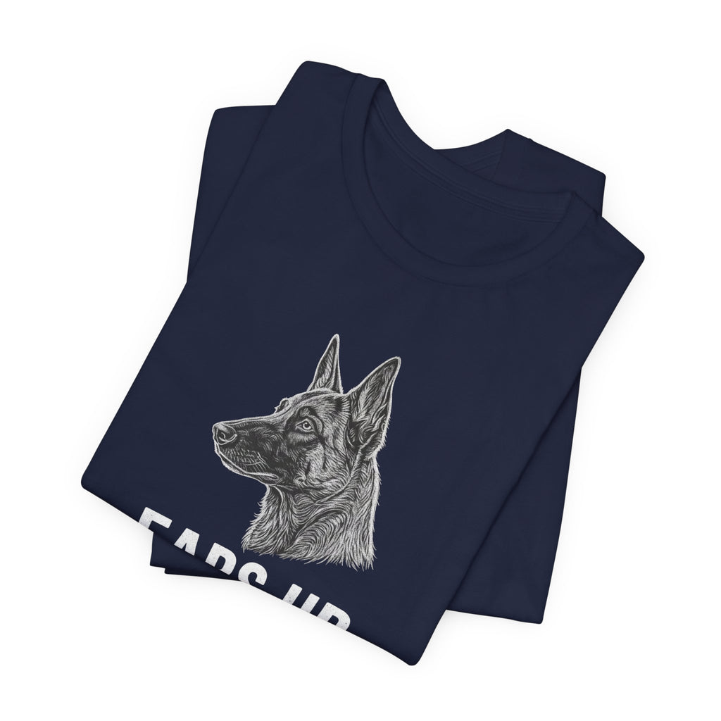 Belgian Malinios ears Up tee | Dog K9 Canine Shirt, Police K9 Design