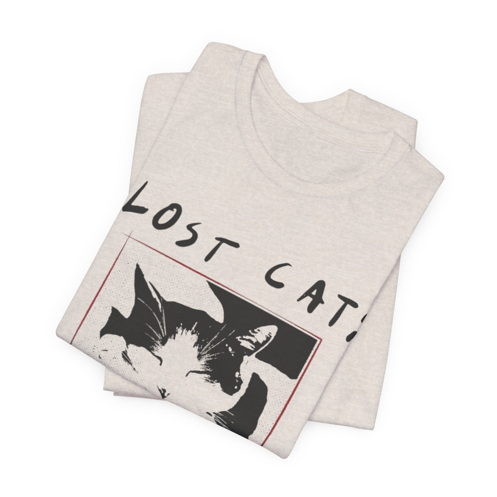 Lost Cat Poster Tee — Schrodinger Cat Graphic T-Shirt
