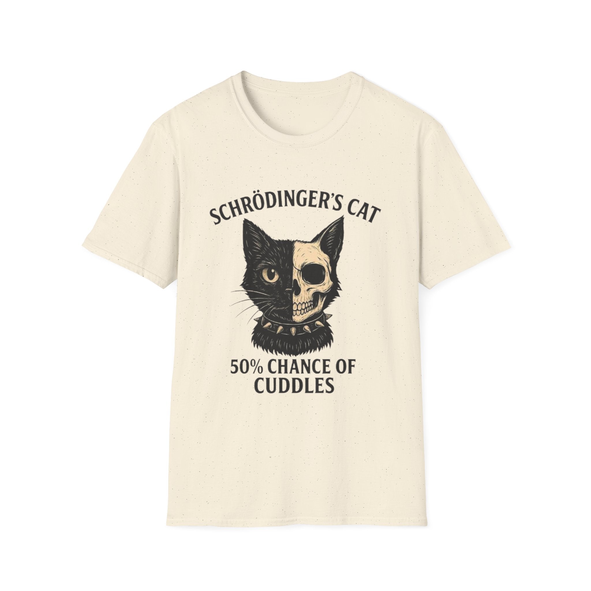 Schrödinger's Cat Funny T-Shirt — Double Split Experiment Cat Tee