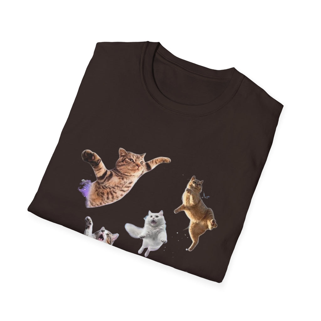 Space Dancing Cats Graphic T-Shirt