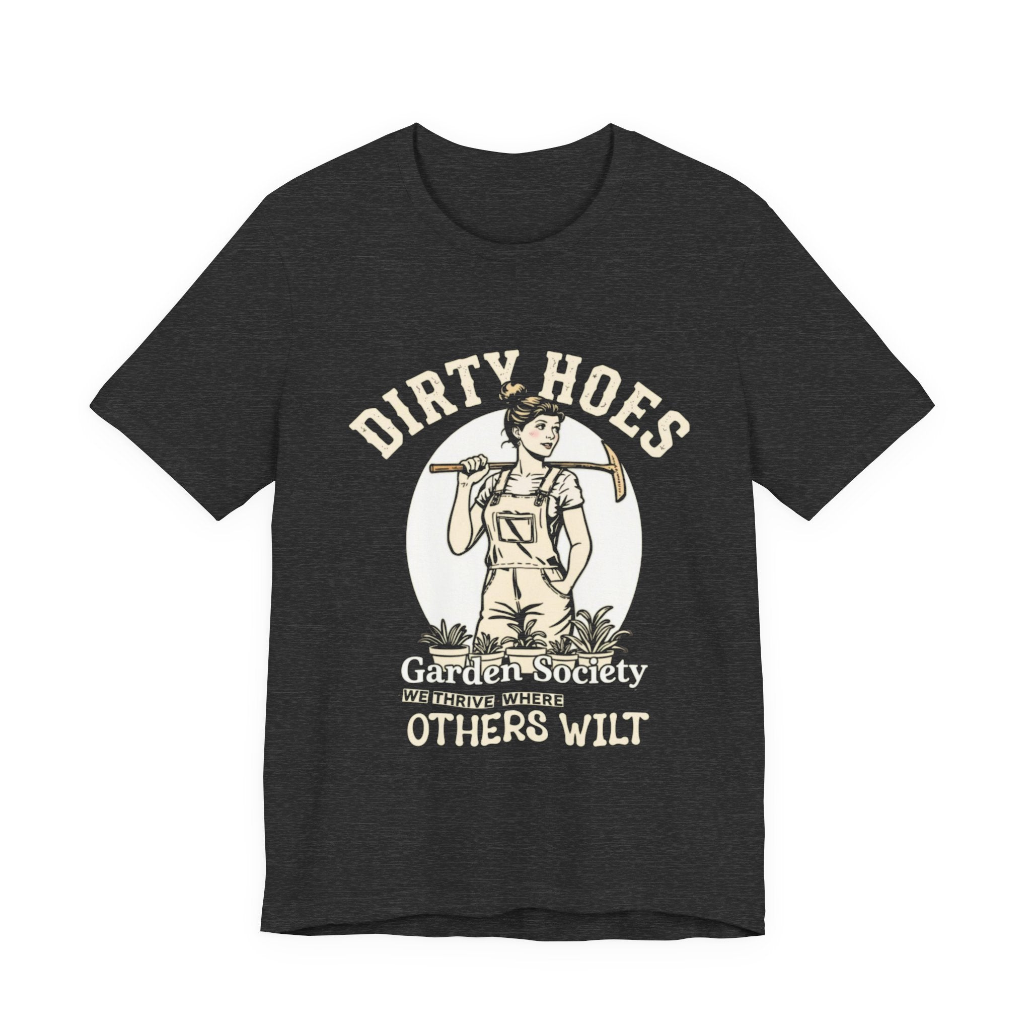 Dirty Hoes gardening Logo Tee | White Short Sleeve Shirt