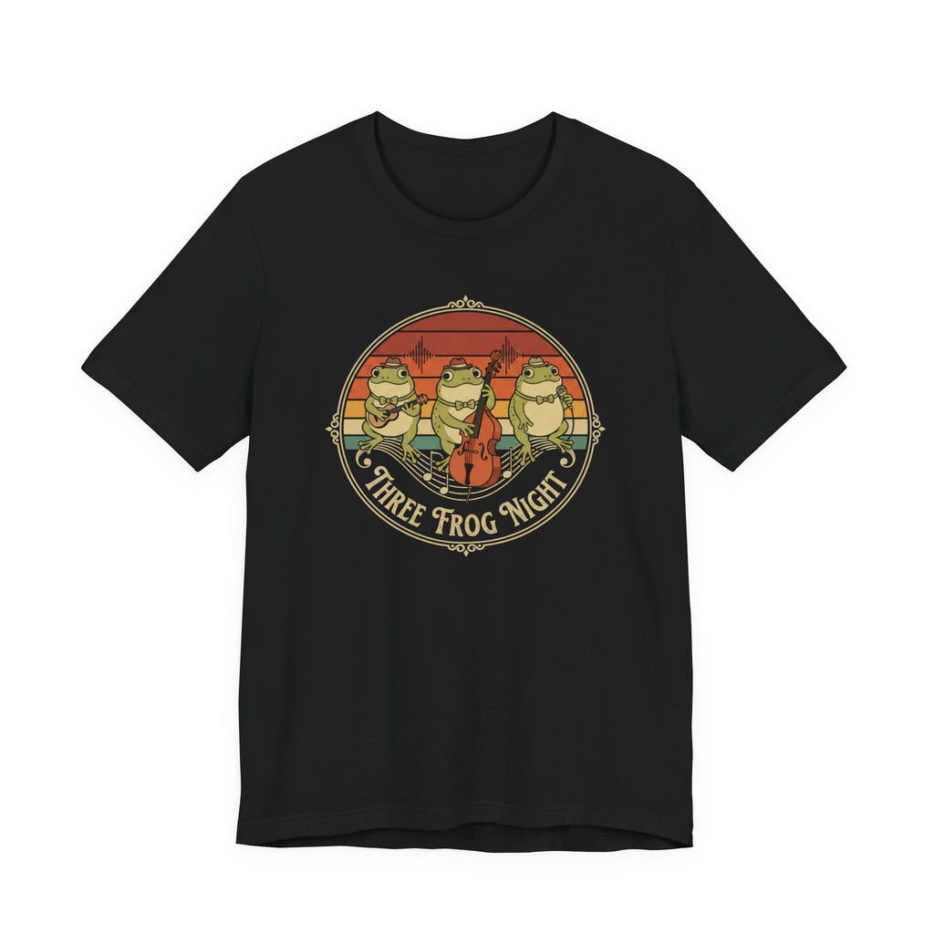 Three Frog Night T-Shirt | Retro Frog Band Graphic Tee