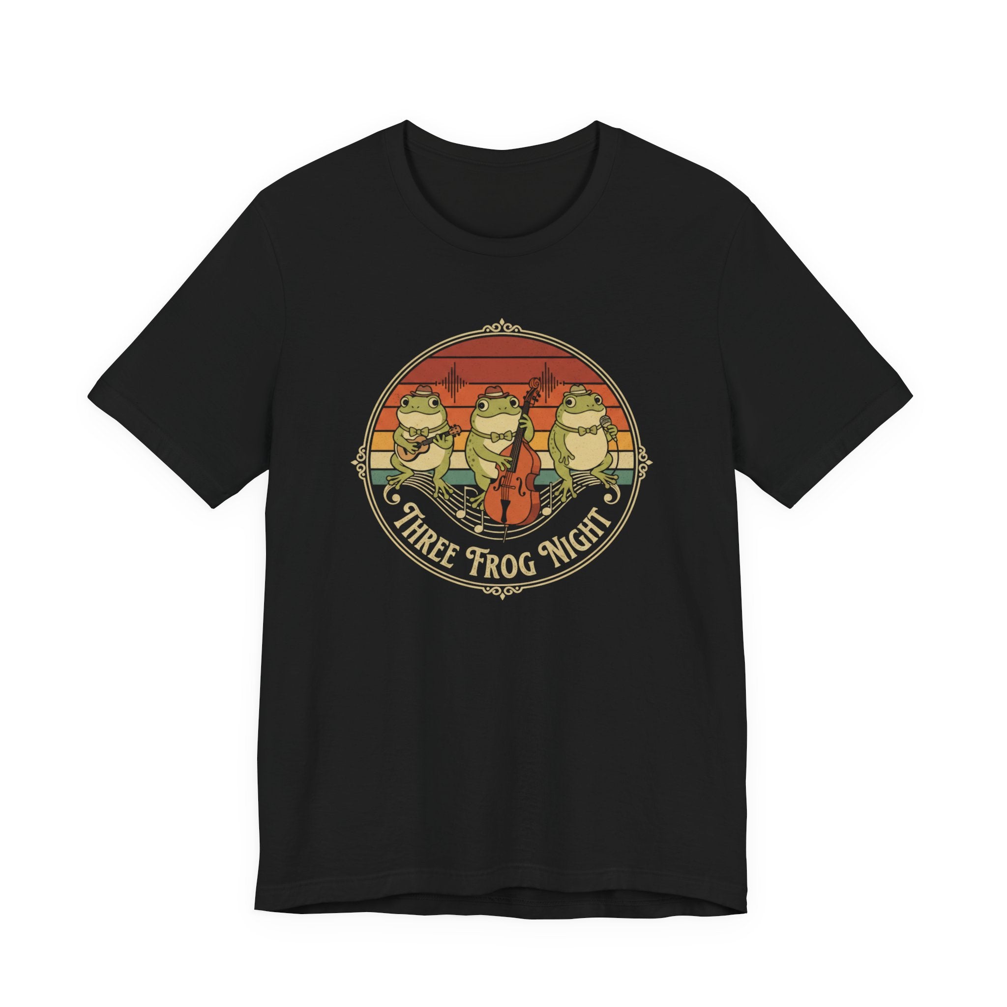 Three Frog Night T-Shirt | Retro Frog Band Graphic Tee