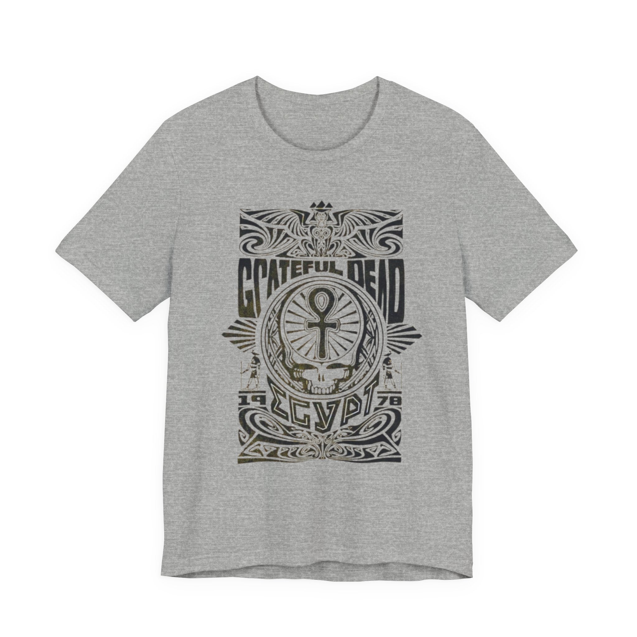 Grateful Dead Skull Ankh Graphic Tee | Vintage Band Poster Style