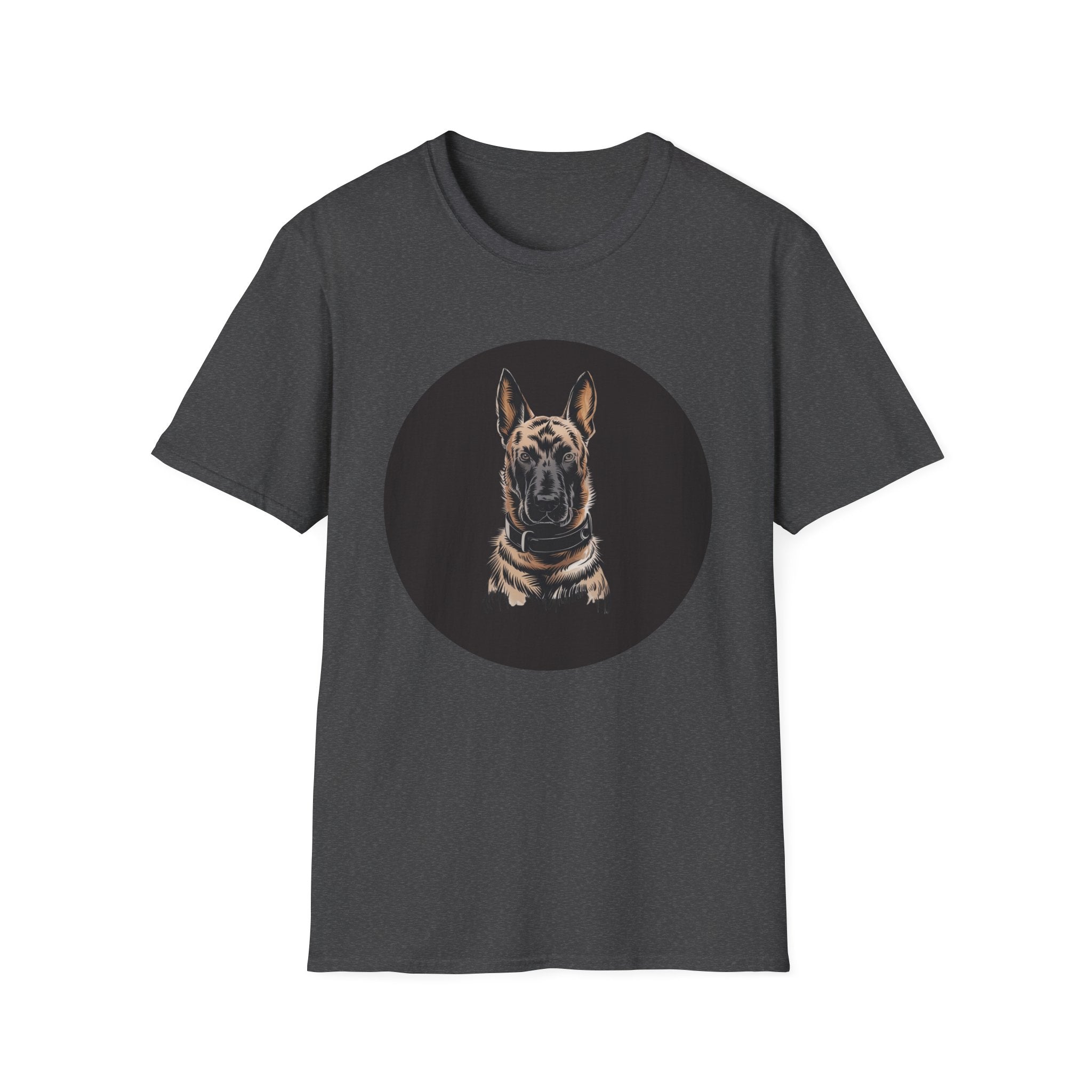 Belgian Malinios Dog Lover Super Hero Unisex Softstyle T-Shirt, Graphic Tee, Animal Print Shirt, Pet Owner Gift, Funny Canine Top