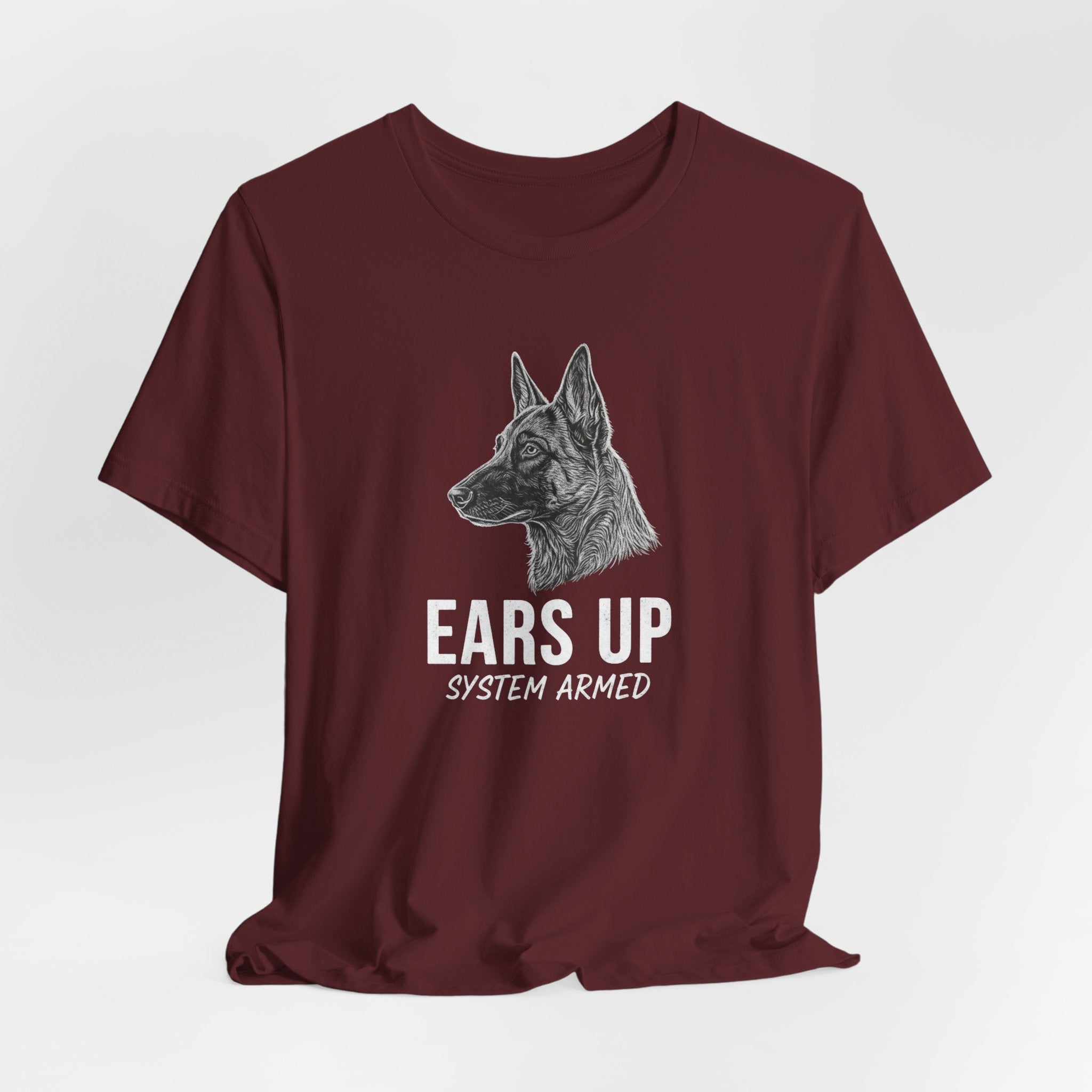 Belgian Malinios ears Up tee | Dog K9 Canine Shirt, Police K9 Design