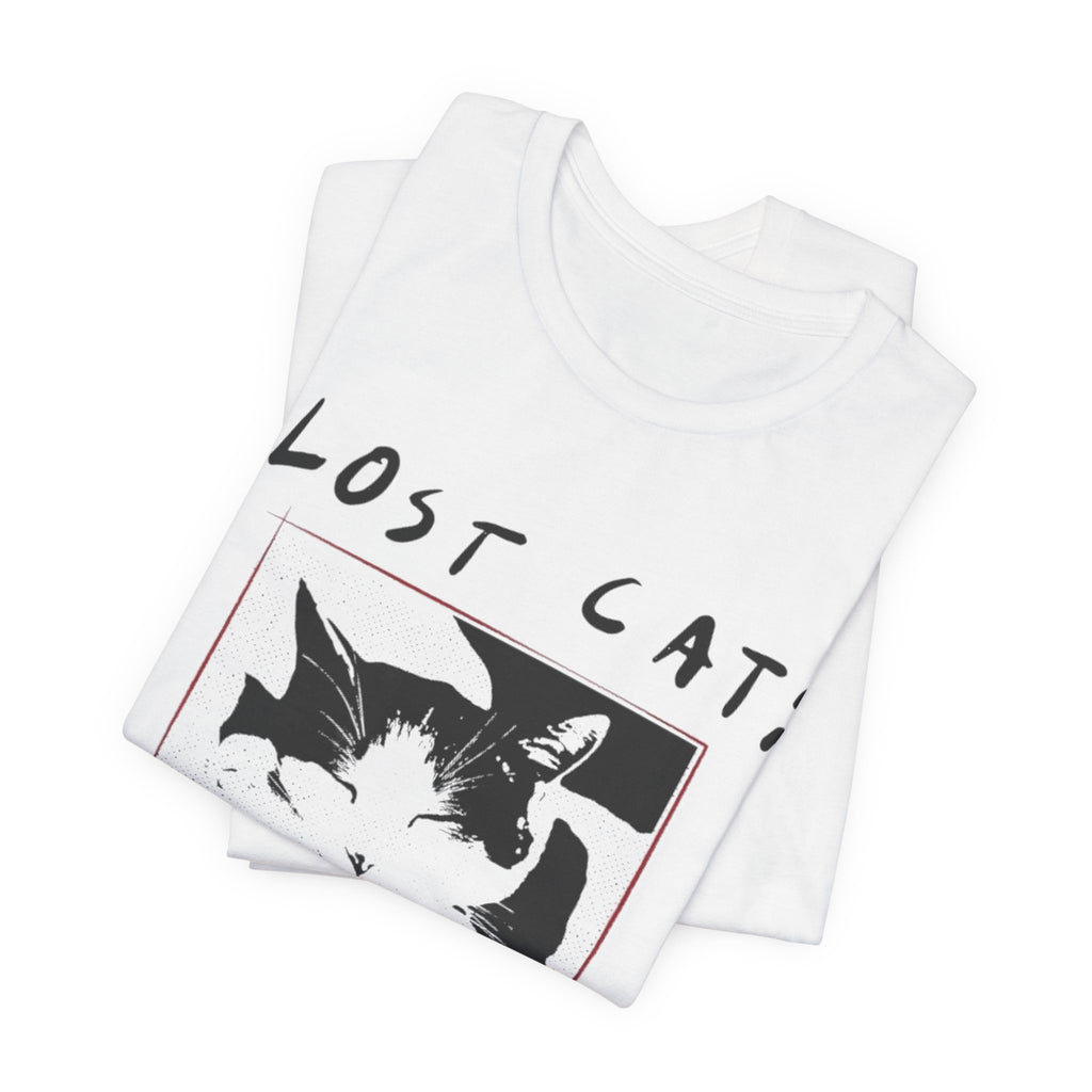 Lost Cat Poster Tee — Schrodinger Cat Graphic T-Shirt