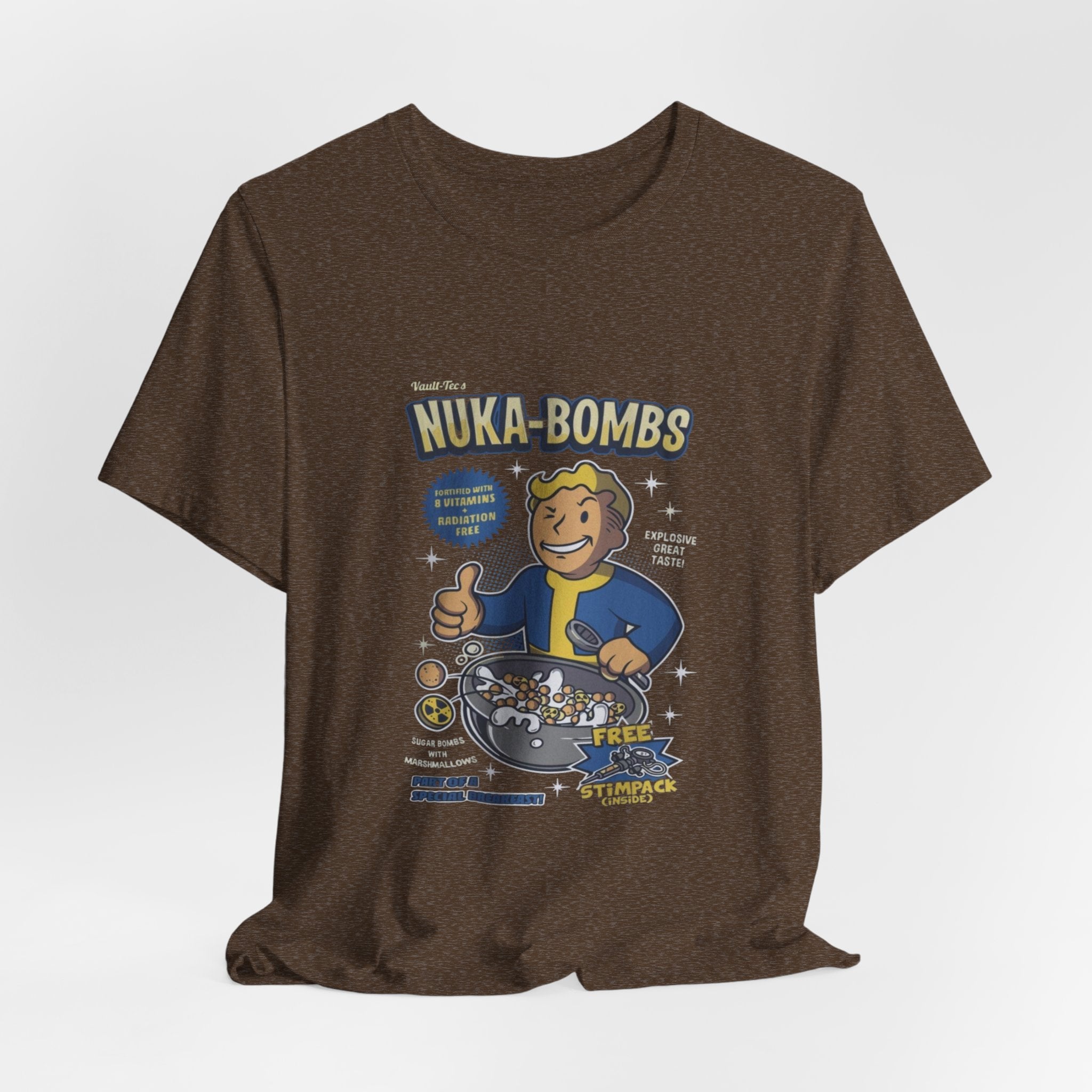Vault Boy Nuka-Bombs Retro Gamer T‑Shirt, Fallout tee