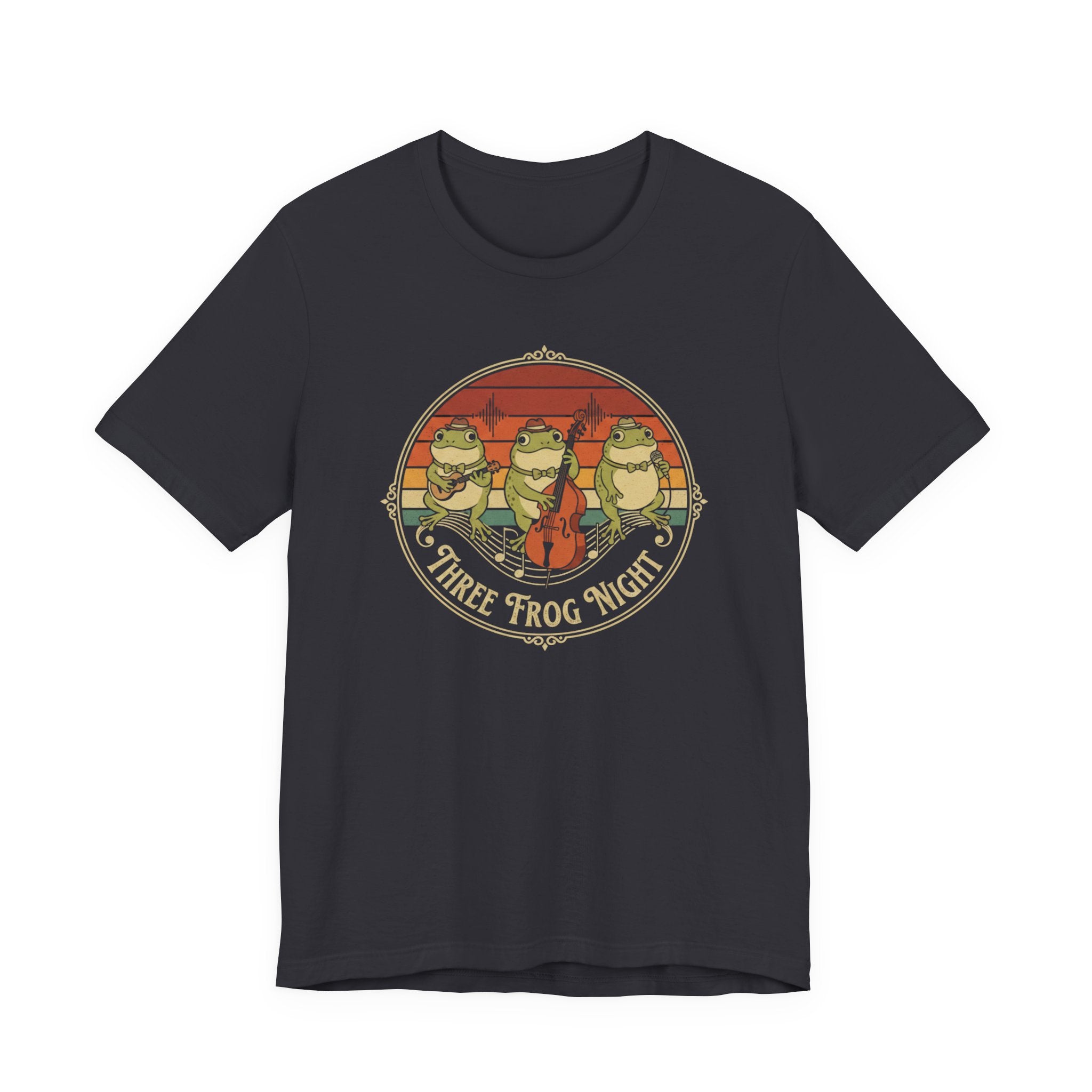 Three Frog Night T-Shirt | Retro Frog Band Graphic Tee