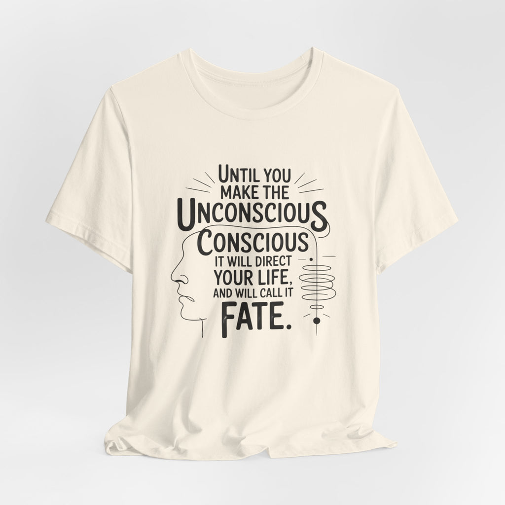 Carl Jung tee, Inspirational Quote Tee, Unisex Jersey Tee, Mindfulness T-Shirt, Motivational Shirt, Gift for Growth and Self-Discovery