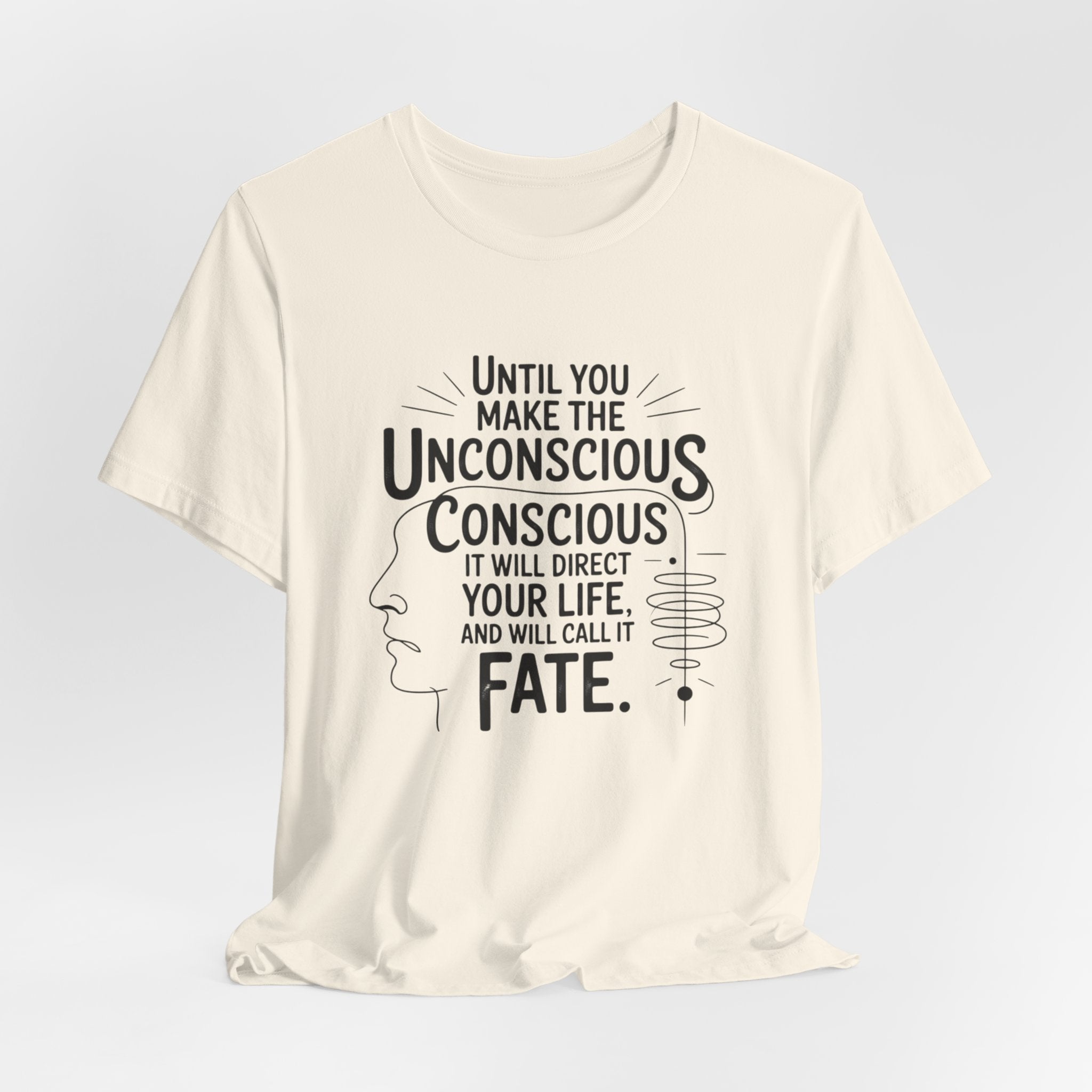 Carl Jung tee, Inspirational Quote Tee, Unisex Jersey Tee, Mindfulness T-Shirt, Motivational Shirt, Gift for Growth and Self-Discovery