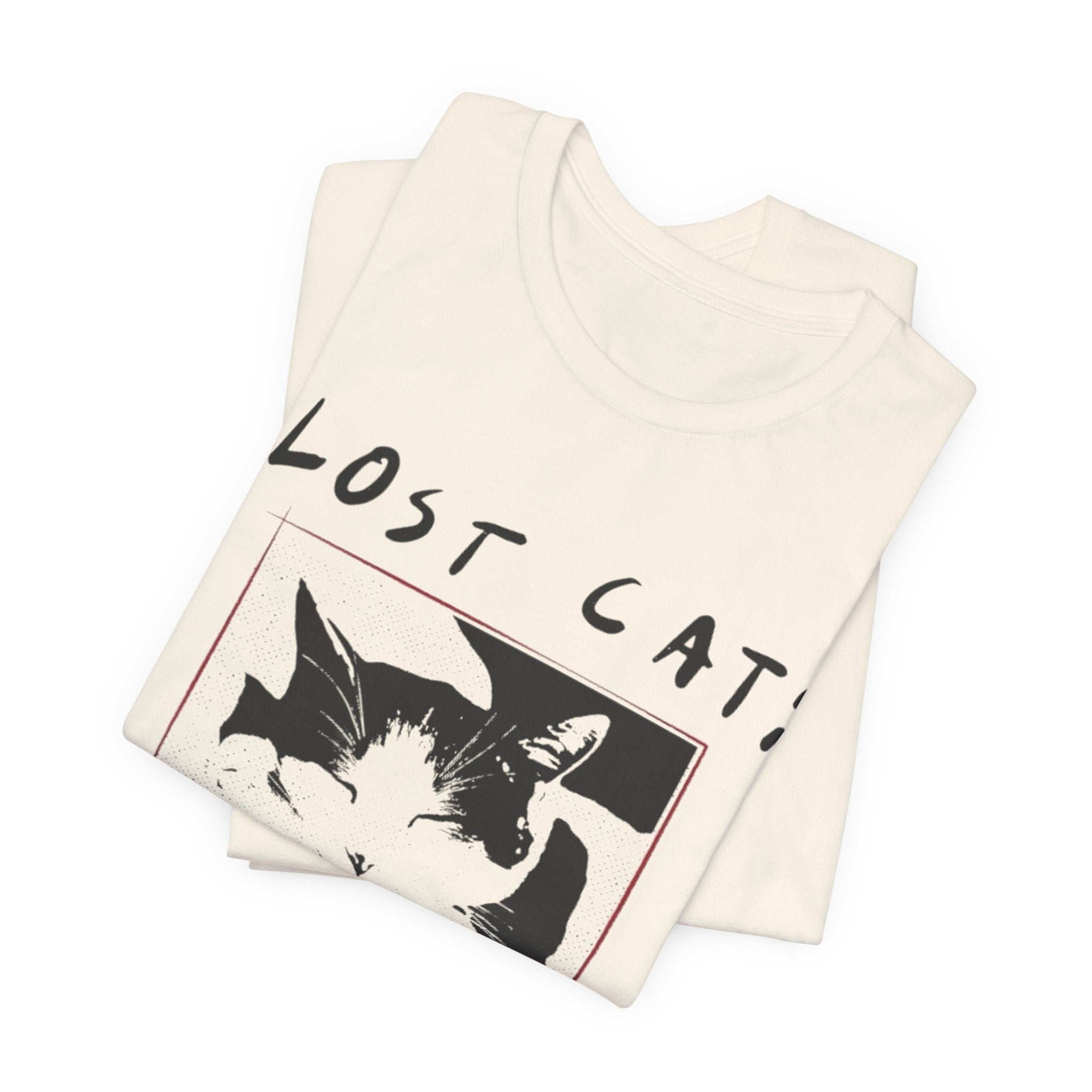 Lost Cat Poster Tee — Schrodinger Cat Graphic T-Shirt