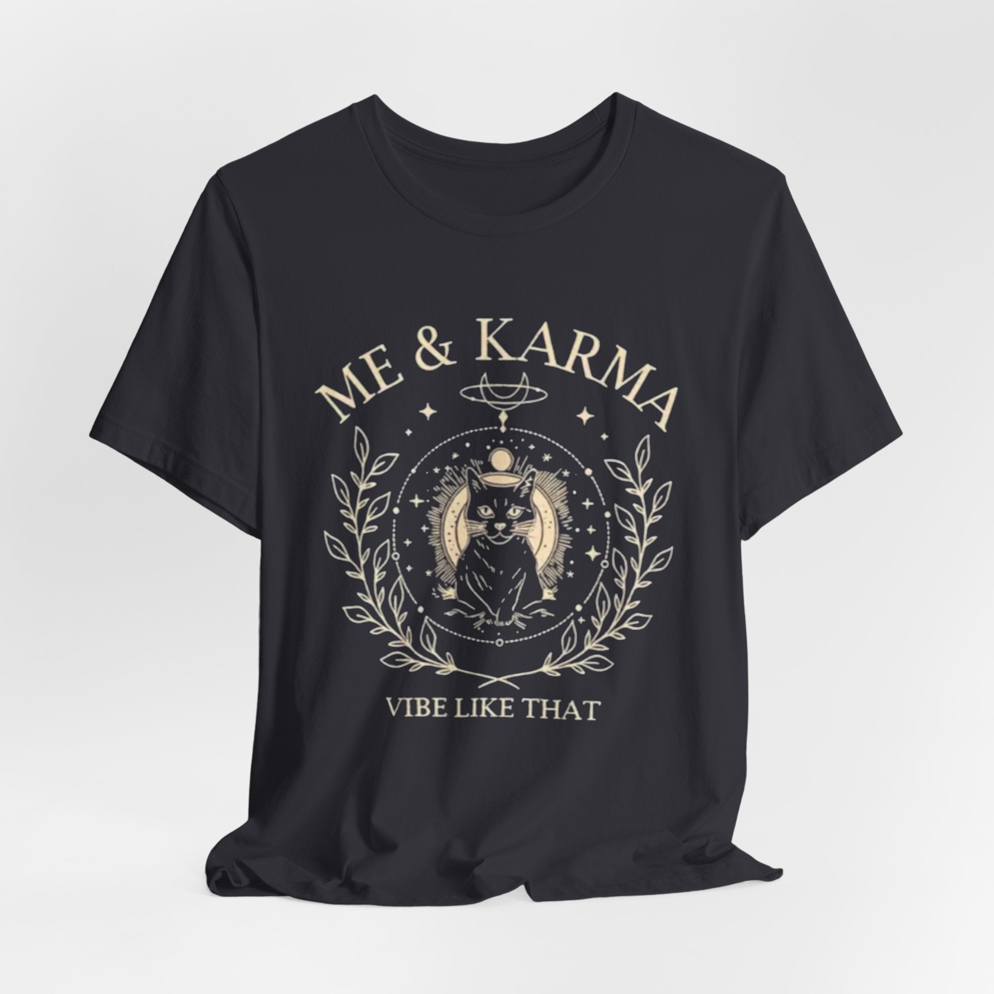 Karma Vibes Tee, Spiritual T-Shirt, Boho Shirt, Yoga Apparel, Gift for Her, Casual Fashion