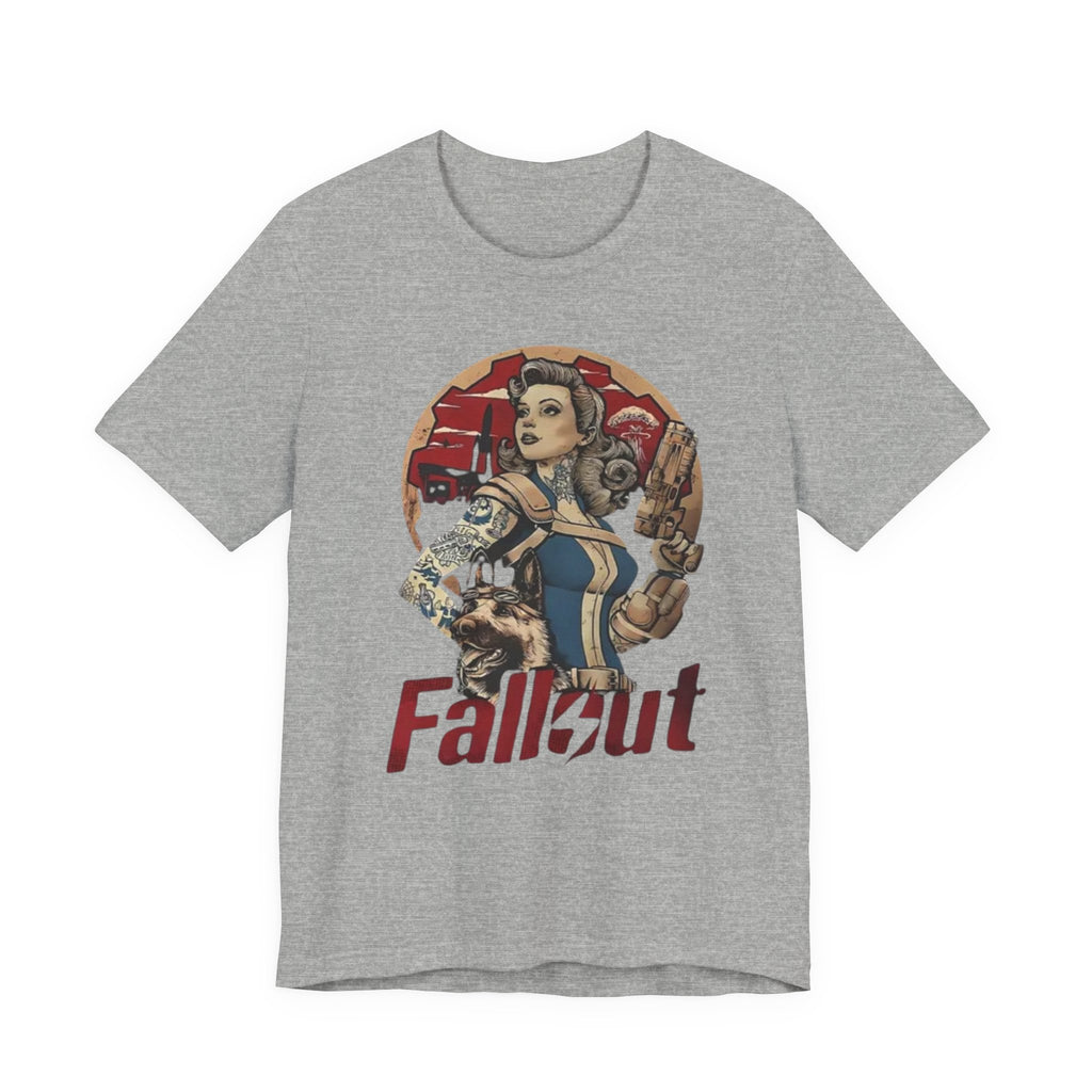 Fallout Pin-Up T‑Shirt — Vintage Vault Girl Retro Video Game Tee