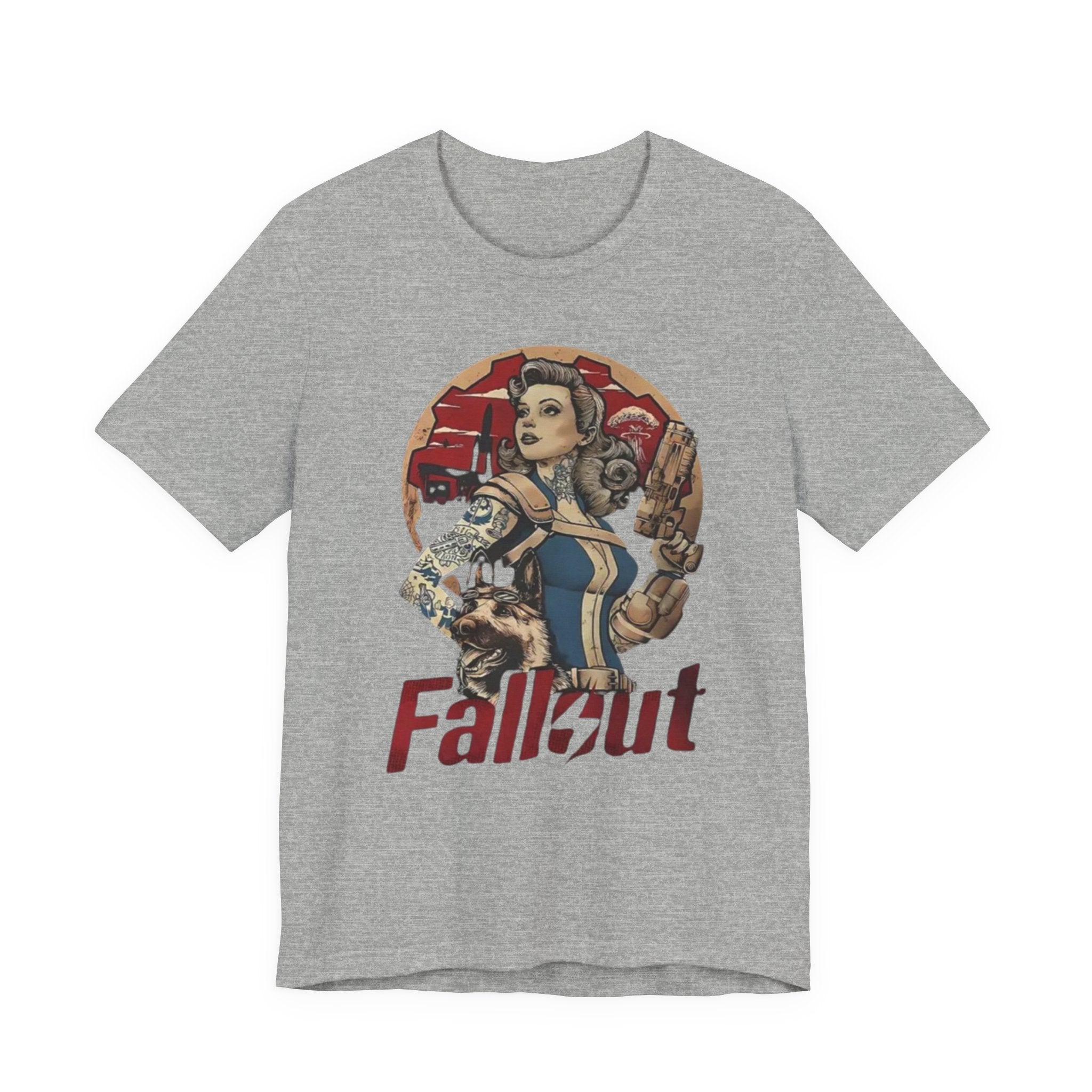 Fallout Pin-Up T‑Shirt — Vintage Vault Girl Retro Video Game Tee