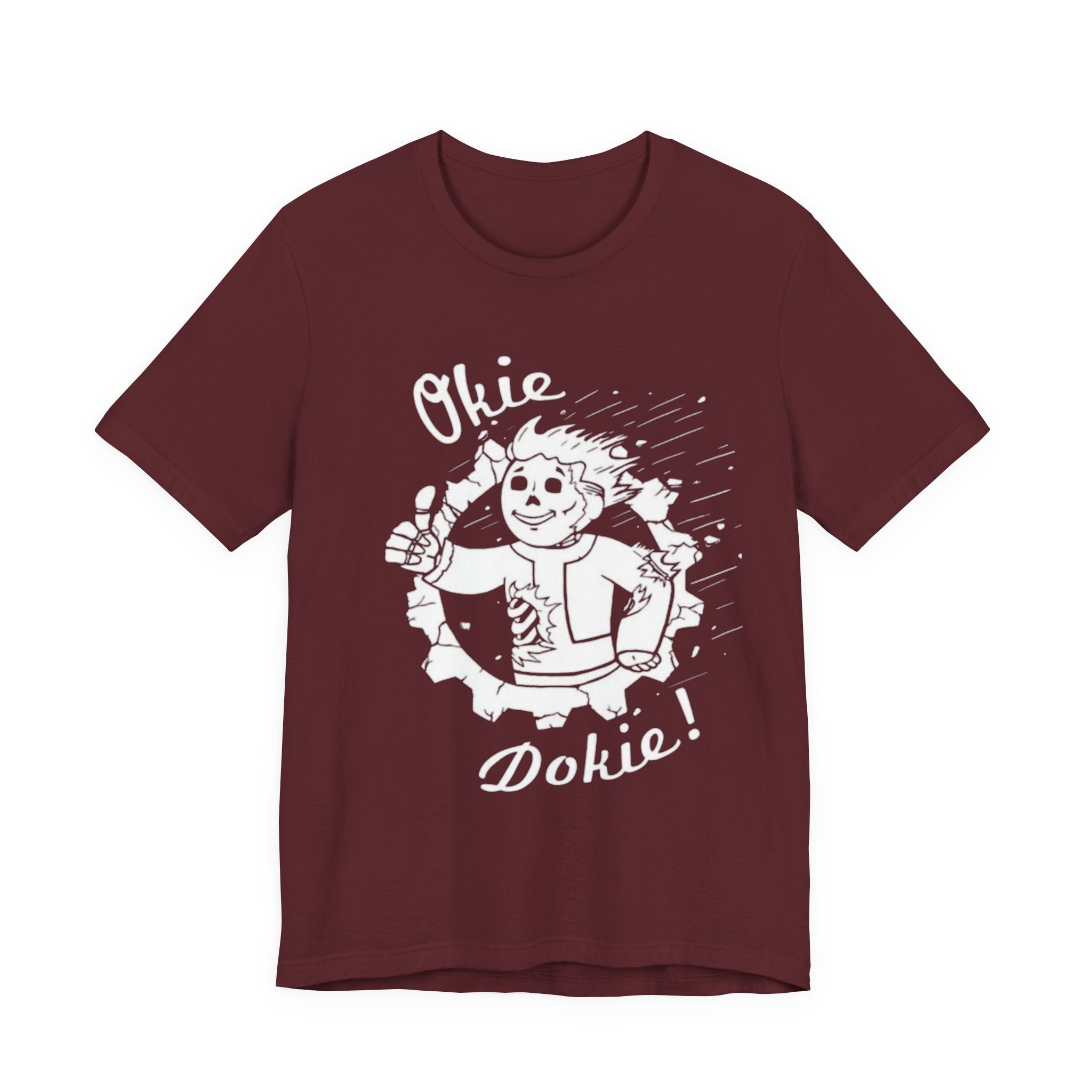 Okie Dokie! Retro Thumbs-Up Graphic Tee, Fallout tee