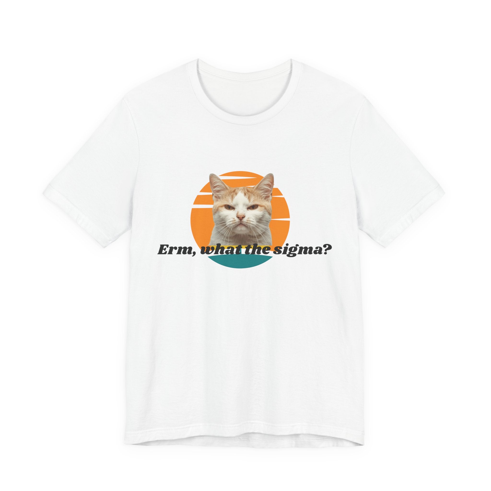 Grumpy Cat Sunset Graphic Tee | "Erm, what the sigma?" Text
