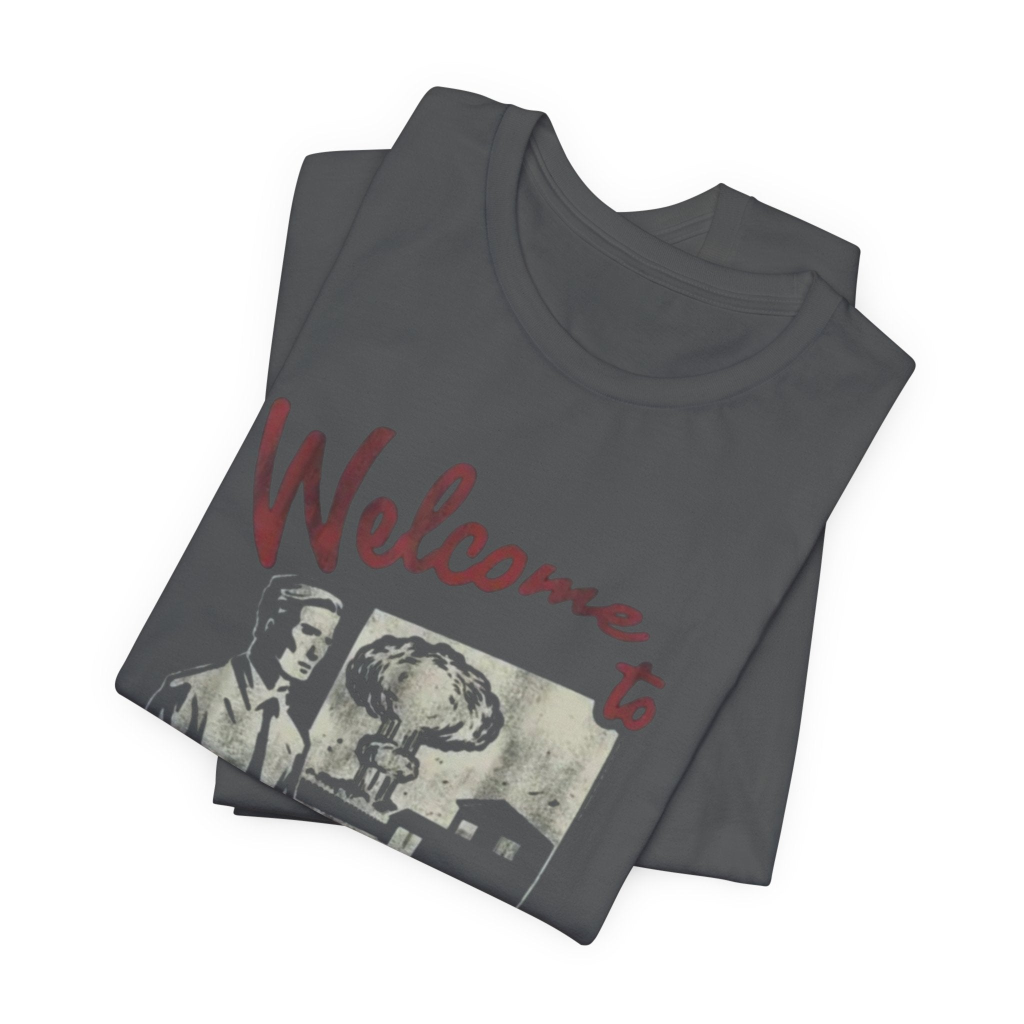 Nuketown Retro Tee — "Welcome to Nuketown" Vintage Gaming T‑Shirt, Fallout Tee