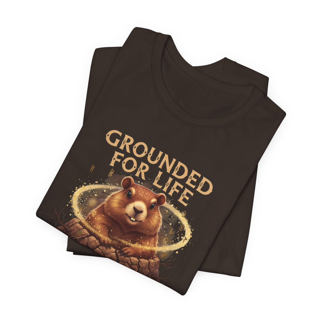 Grounded For Life Groundhog  tee | groundhog illustration shirtstration