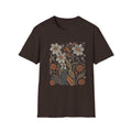 Botanical T-Shirt, Floral Tee, Lover Tee, Gift for Cat Owners, Nature-Inspired Apparel, Cute Animal Shirt, Casual Wardrobe Essential