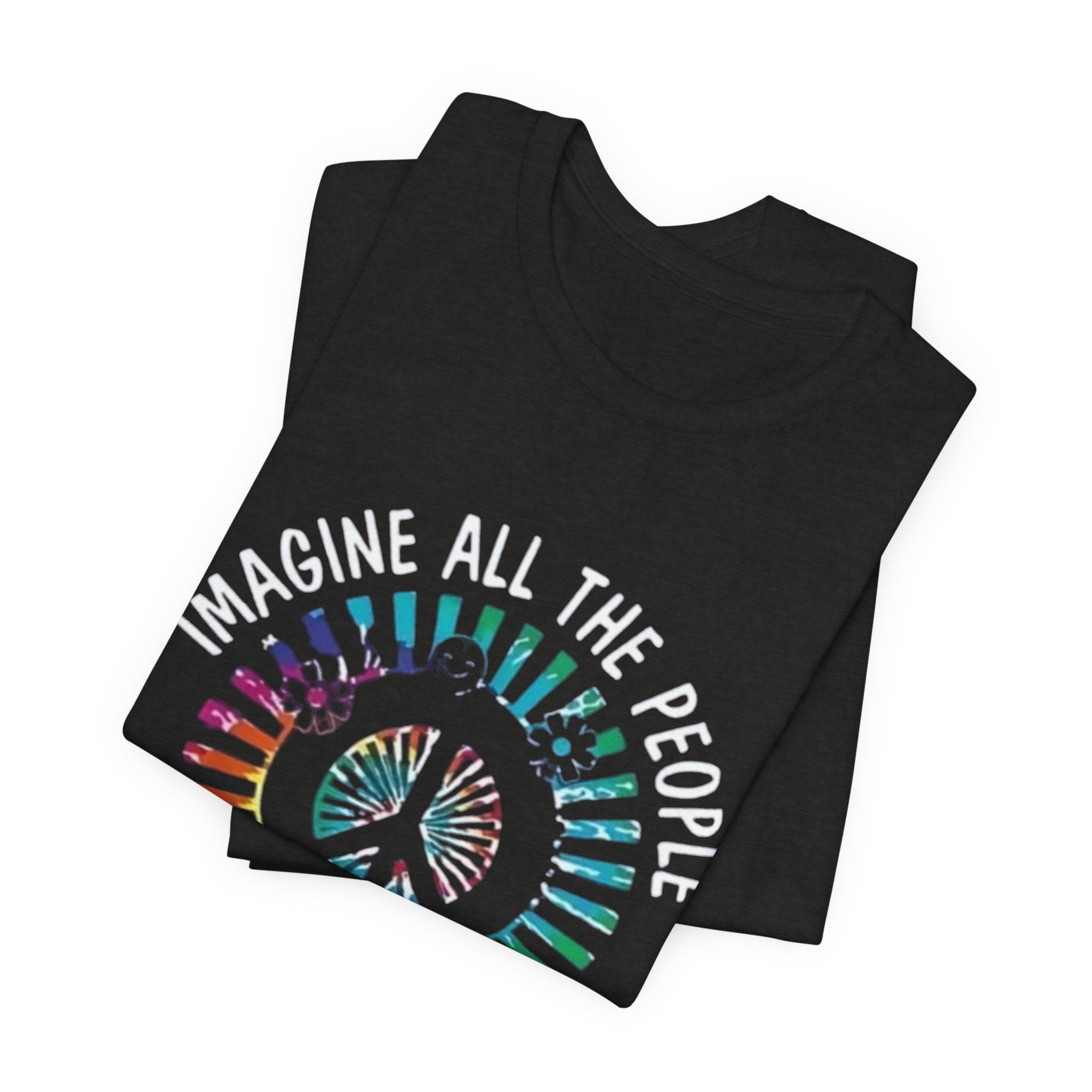 Unisex Peace Graphic Tee, Inspirational T-Shirt for Mindful Living, Ideal Gift for Festivals, Music Events, and Holidays