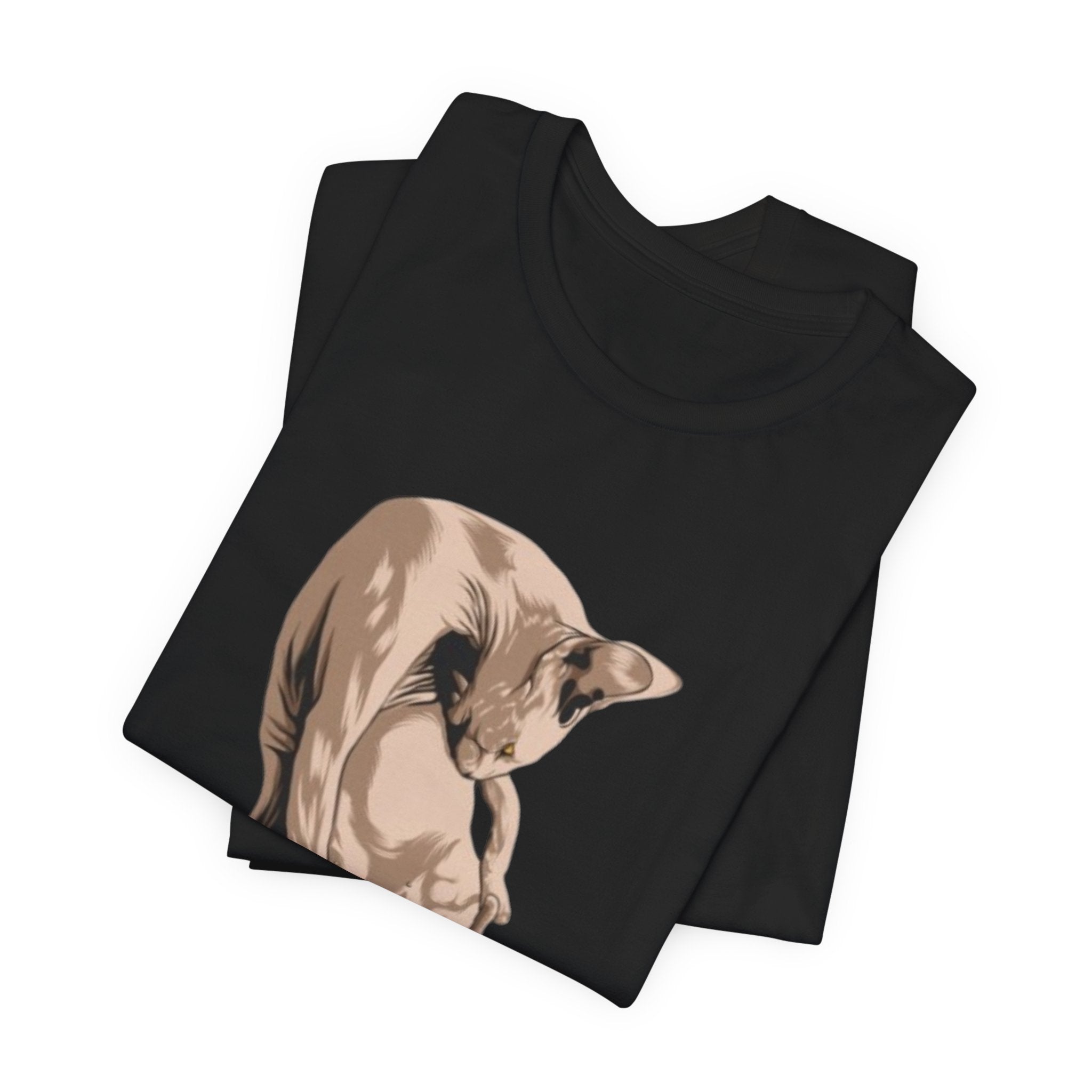 Funny cat tee, spyhyx tshirt, hairless cat shirt