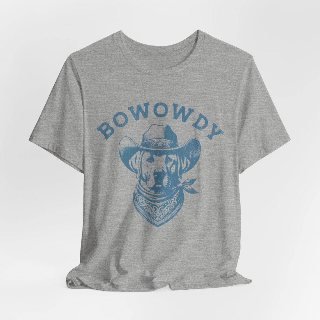 Bowowdy Dog Cowboy Tee | Western Dog Illustration, Bandana Hat