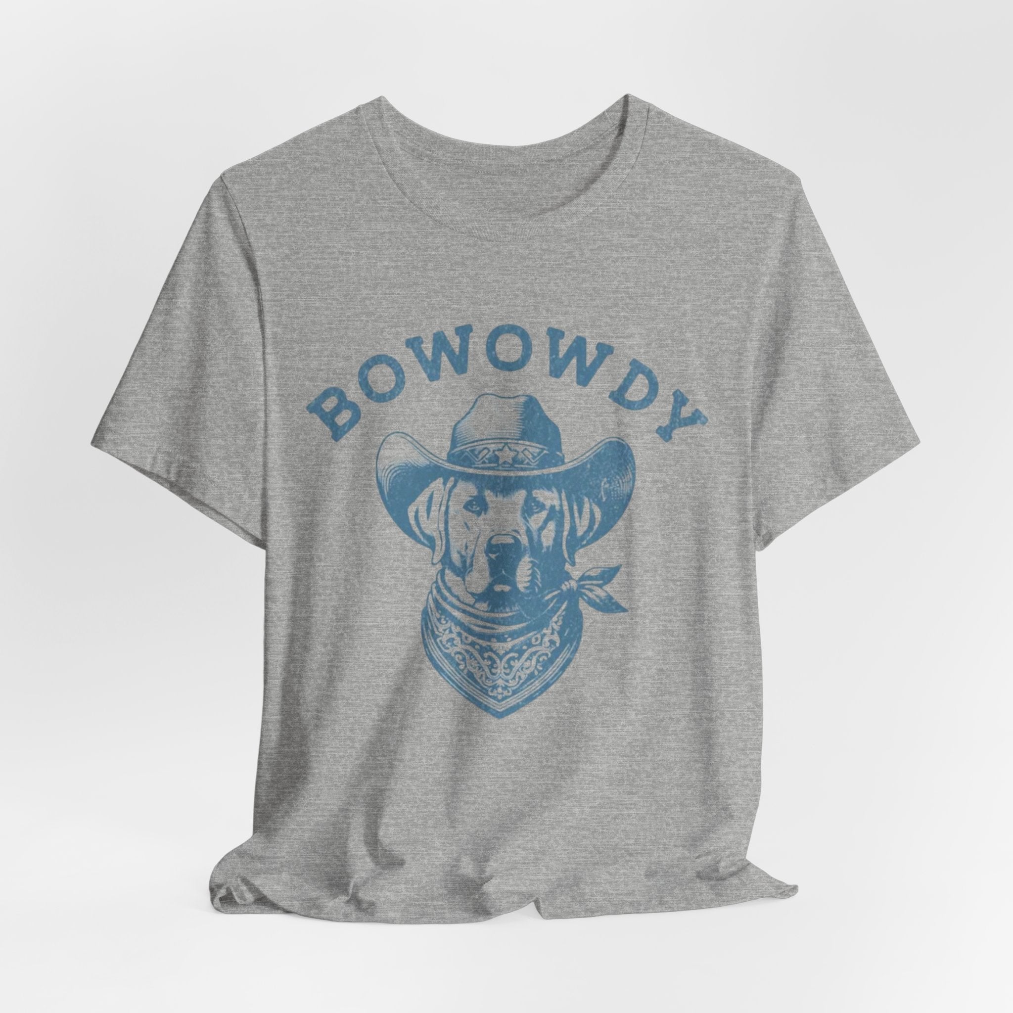 Bowowdy Dog Cowboy Tee | Western Dog Illustration, Bandana Hat