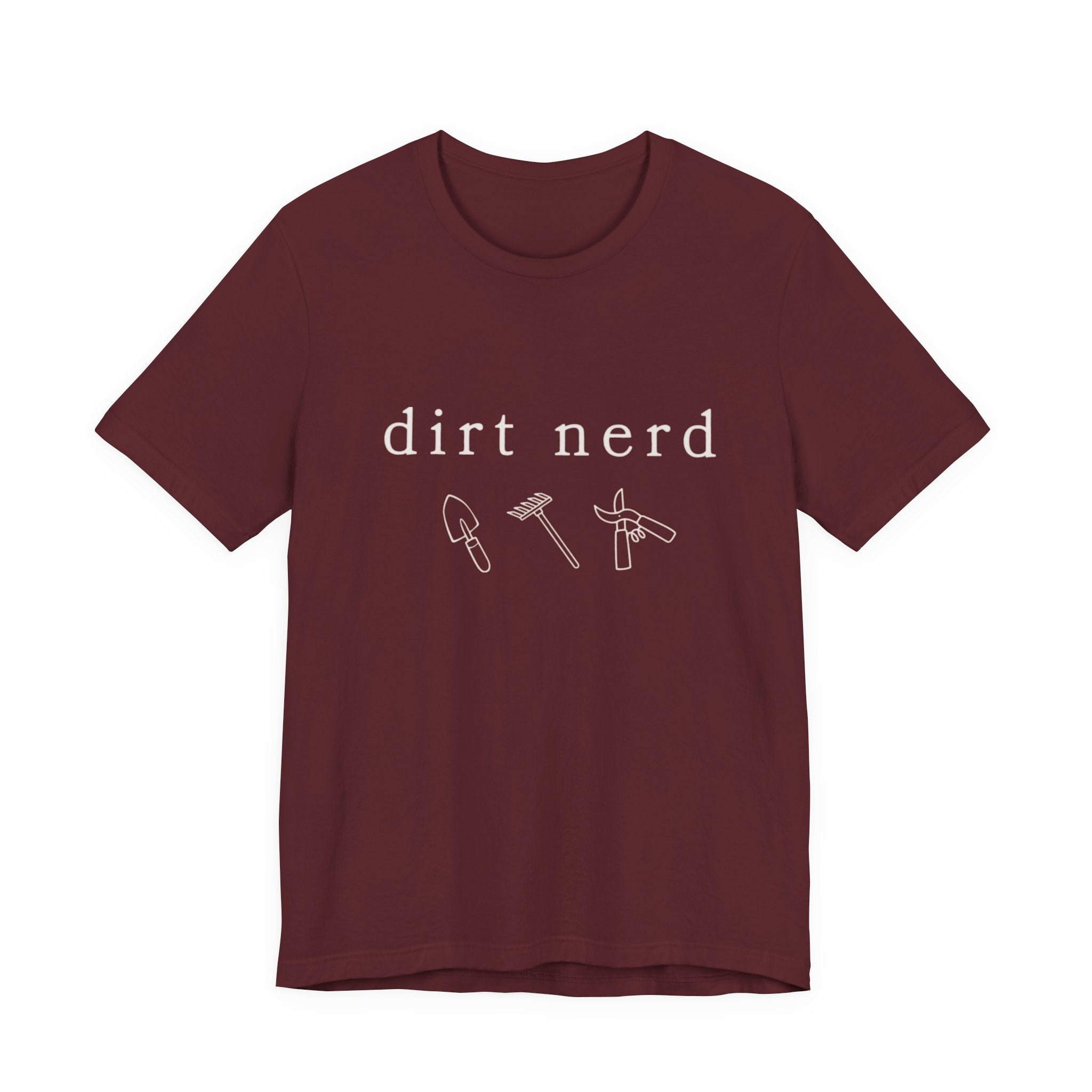 Dirt nerd T-Shirt | Minimalist pale text gardening humor